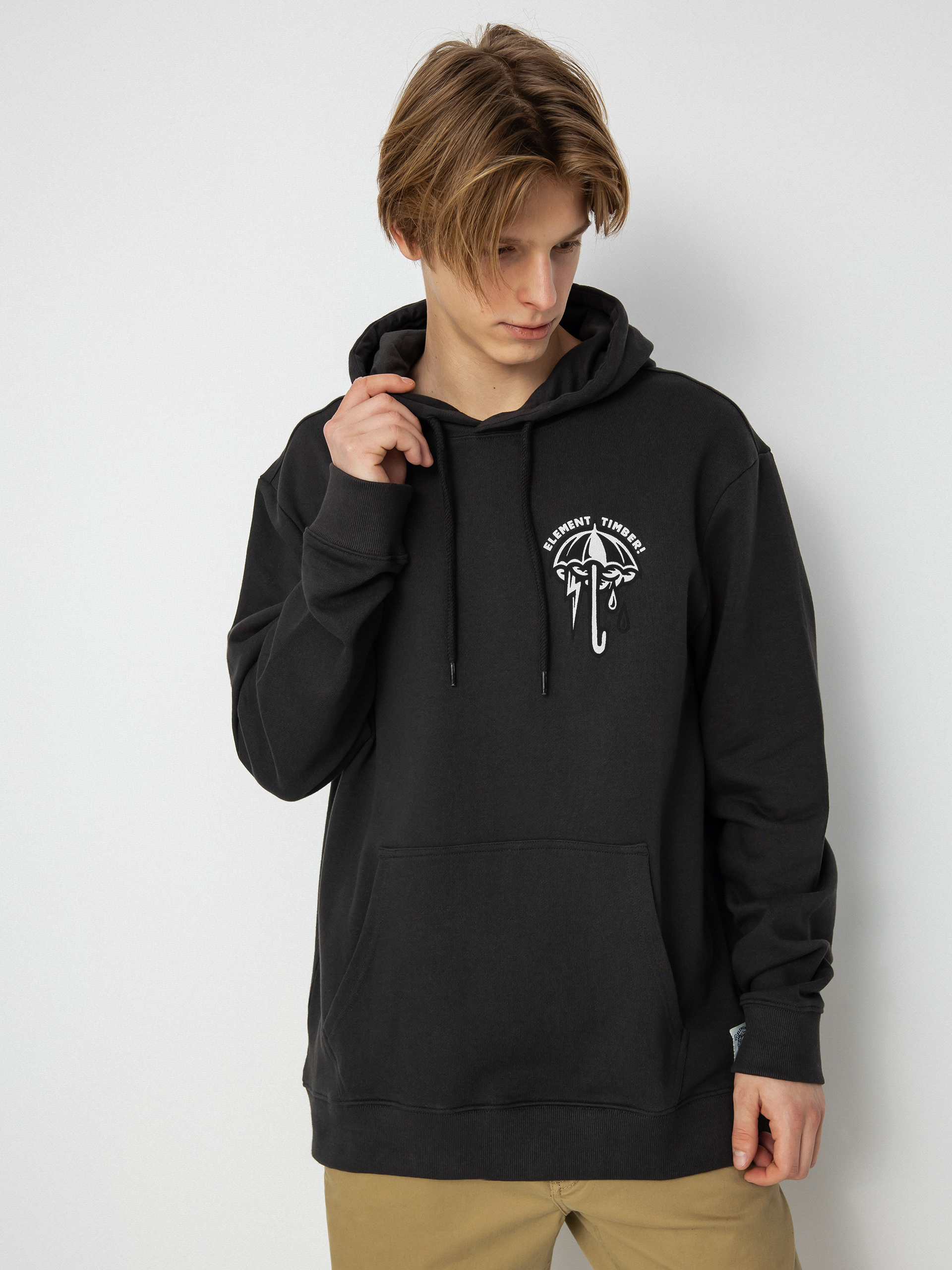 Element Angry Clouds HD Kapucnis pulóver (off black)