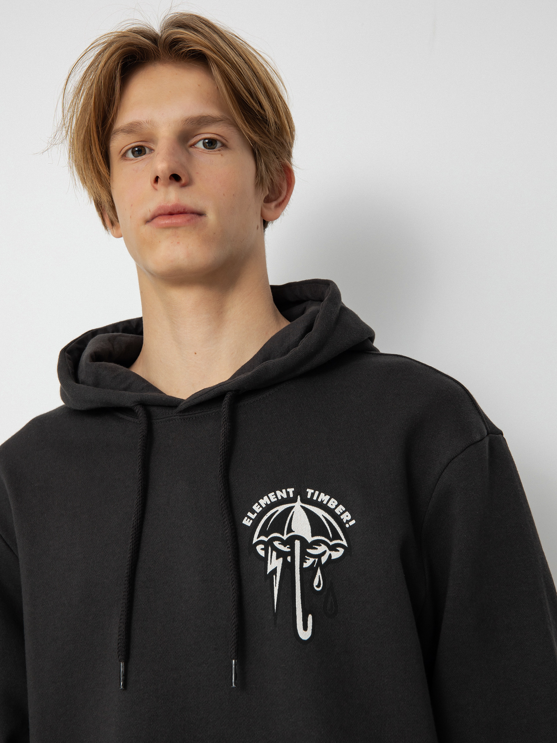 Element Angry Clouds HD Kapucnis pulóver (off black)