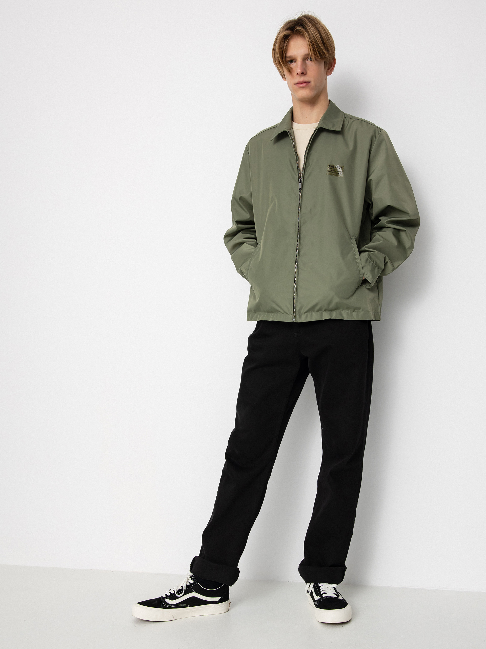 Brixton Utopia Vintage Nylon Dzseki (olive surplus)