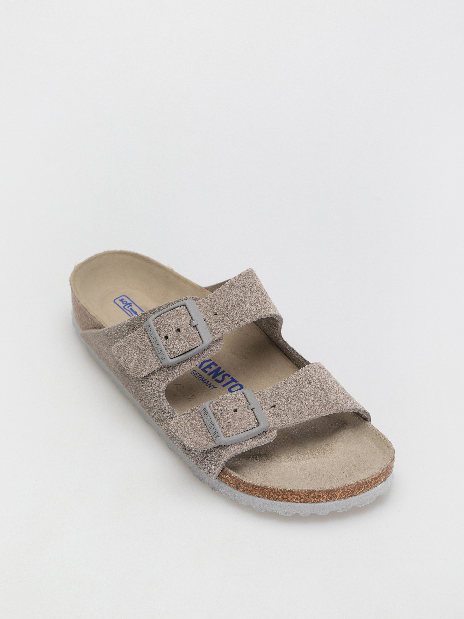 Birkenstock Arizona Suede Narrow Flip-flop papucsok Wmn (stone coin)