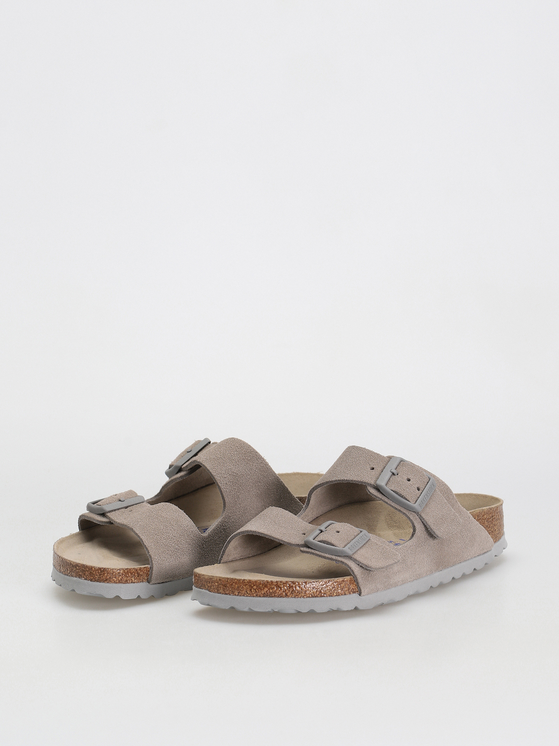Birkenstock Arizona Suede Narrow Flip-flop papucsok Wmn (stone coin)