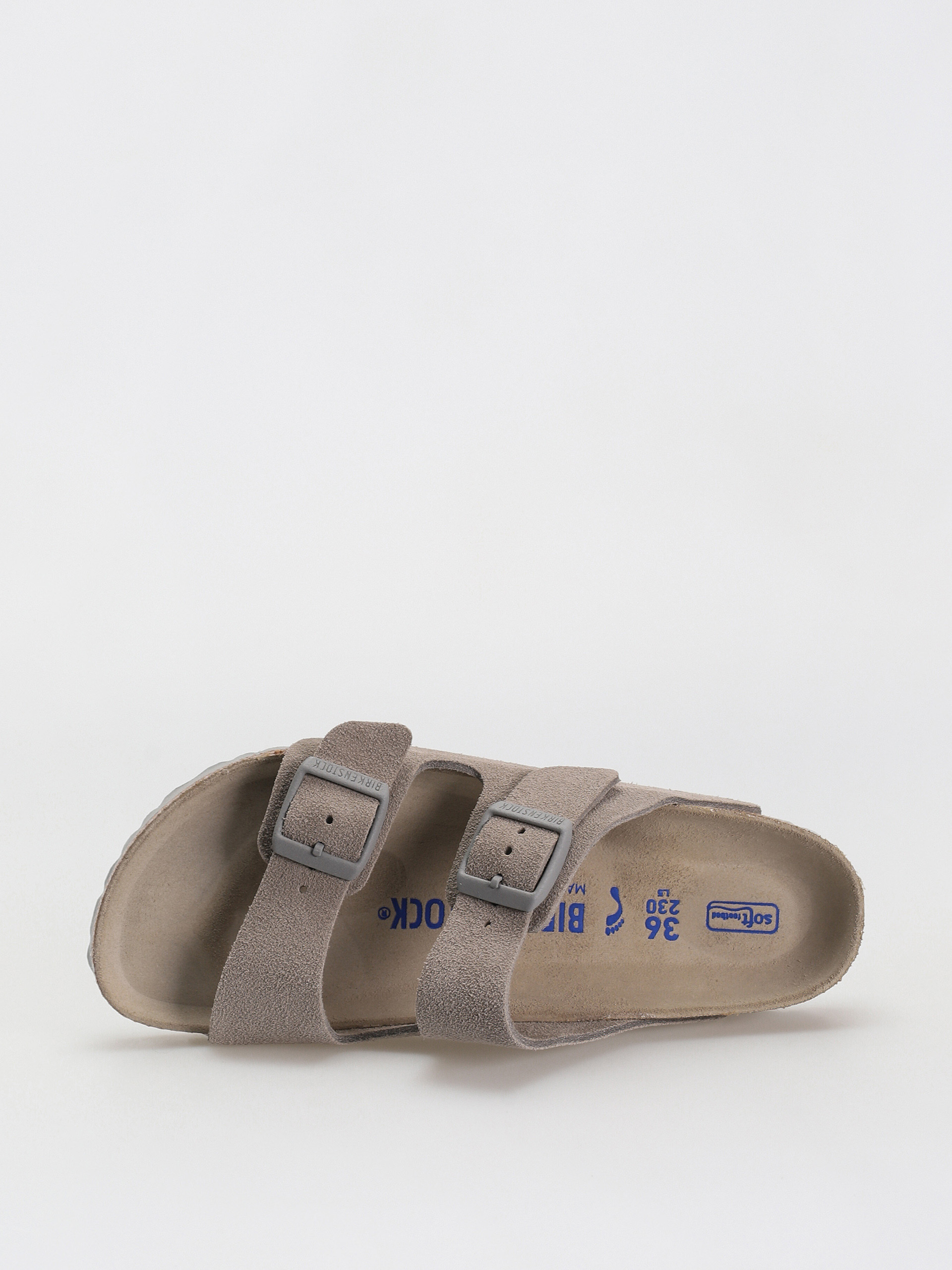 Birkenstock Arizona Suede Narrow Flip-flop papucsok Wmn (stone coin)