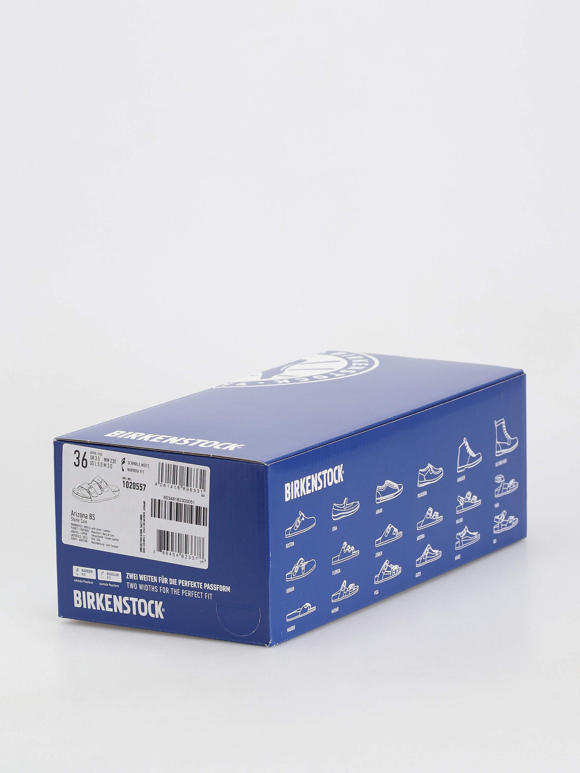 Birkenstock Arizona Suede Narrow Flip-flop papucsok Wmn (stone coin)