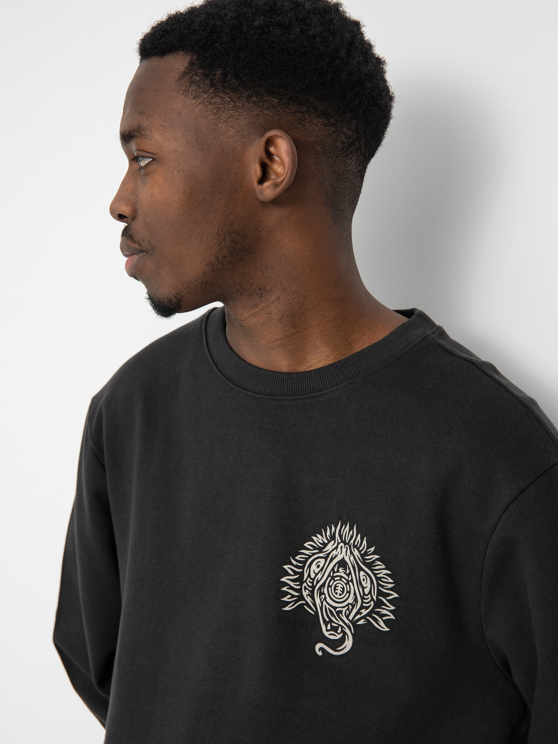 Element The Eye Crew Pulóver (off black)