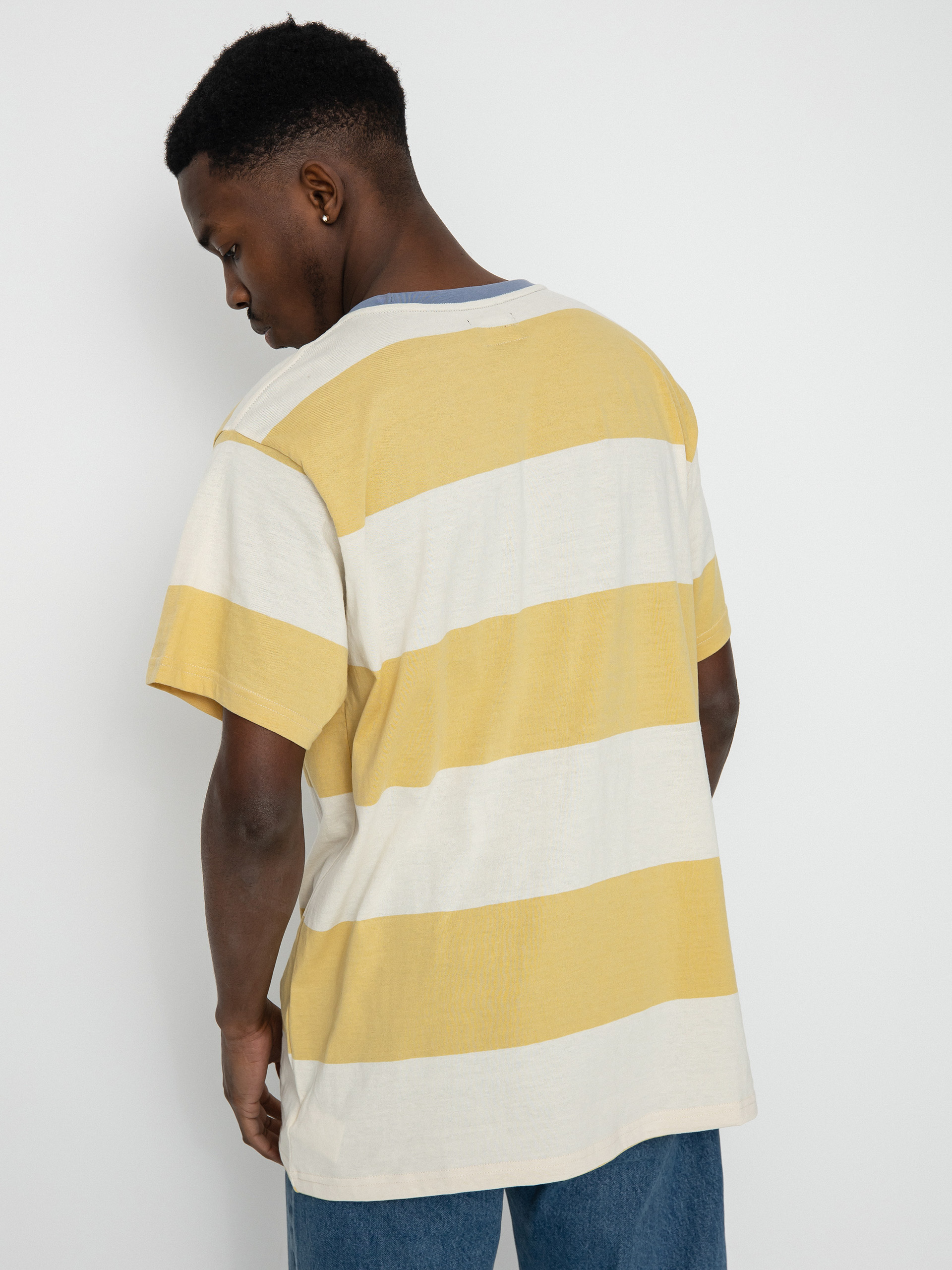 Brixton Hilt Alpha Line póló (straw/whitecap/dusty blue)