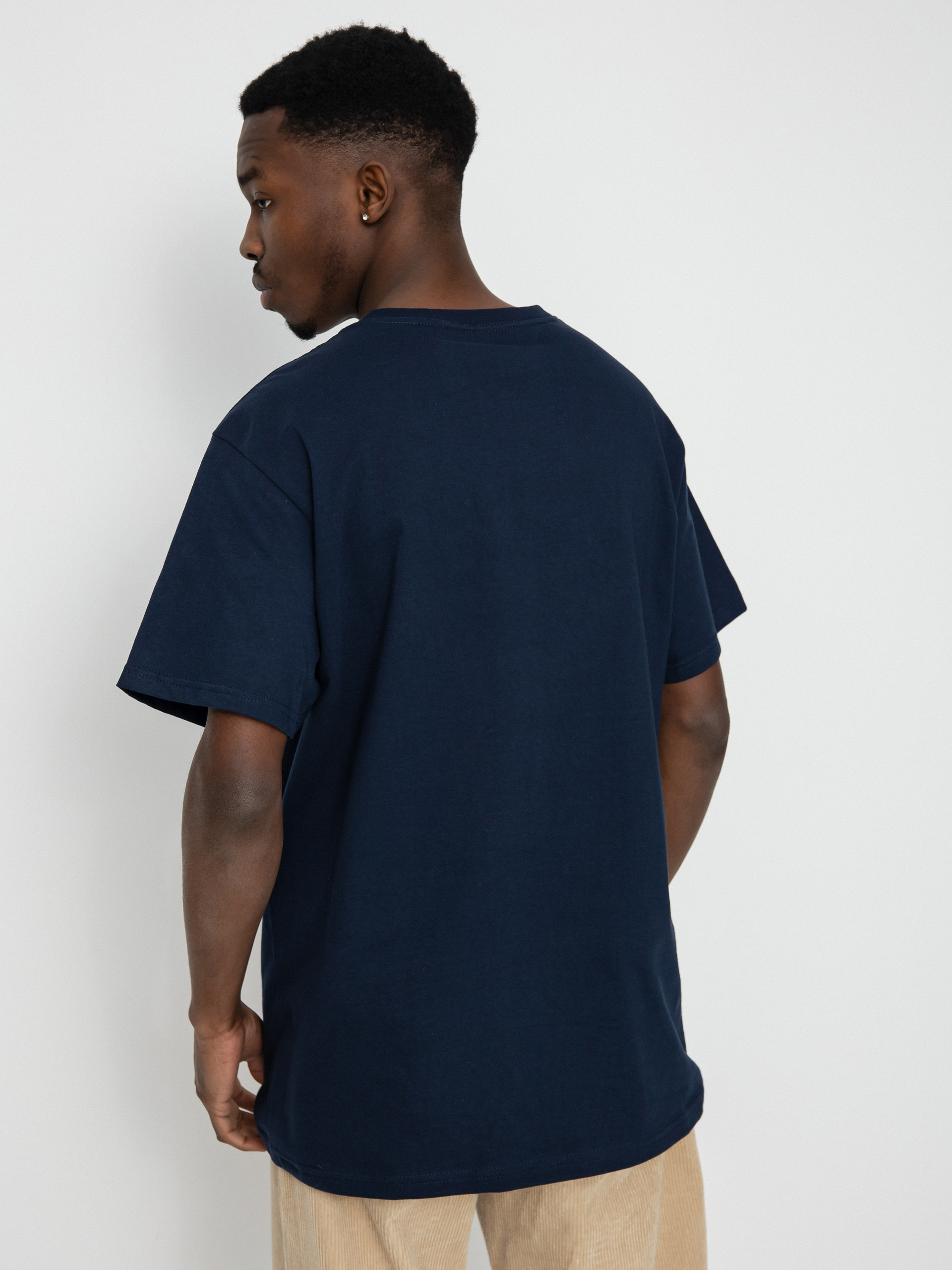 Brixton Alpha Thread póló (washed navy/pacific blue)