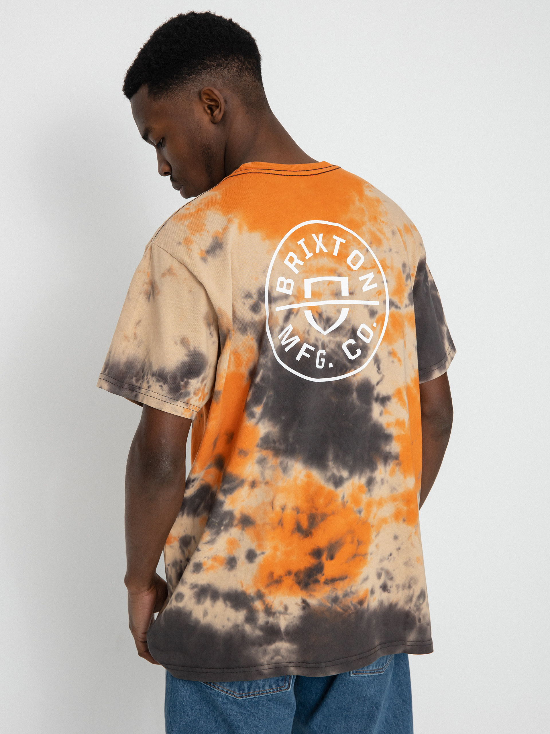 Brixton Crest II póló (sand/paradise orange/washed bl)