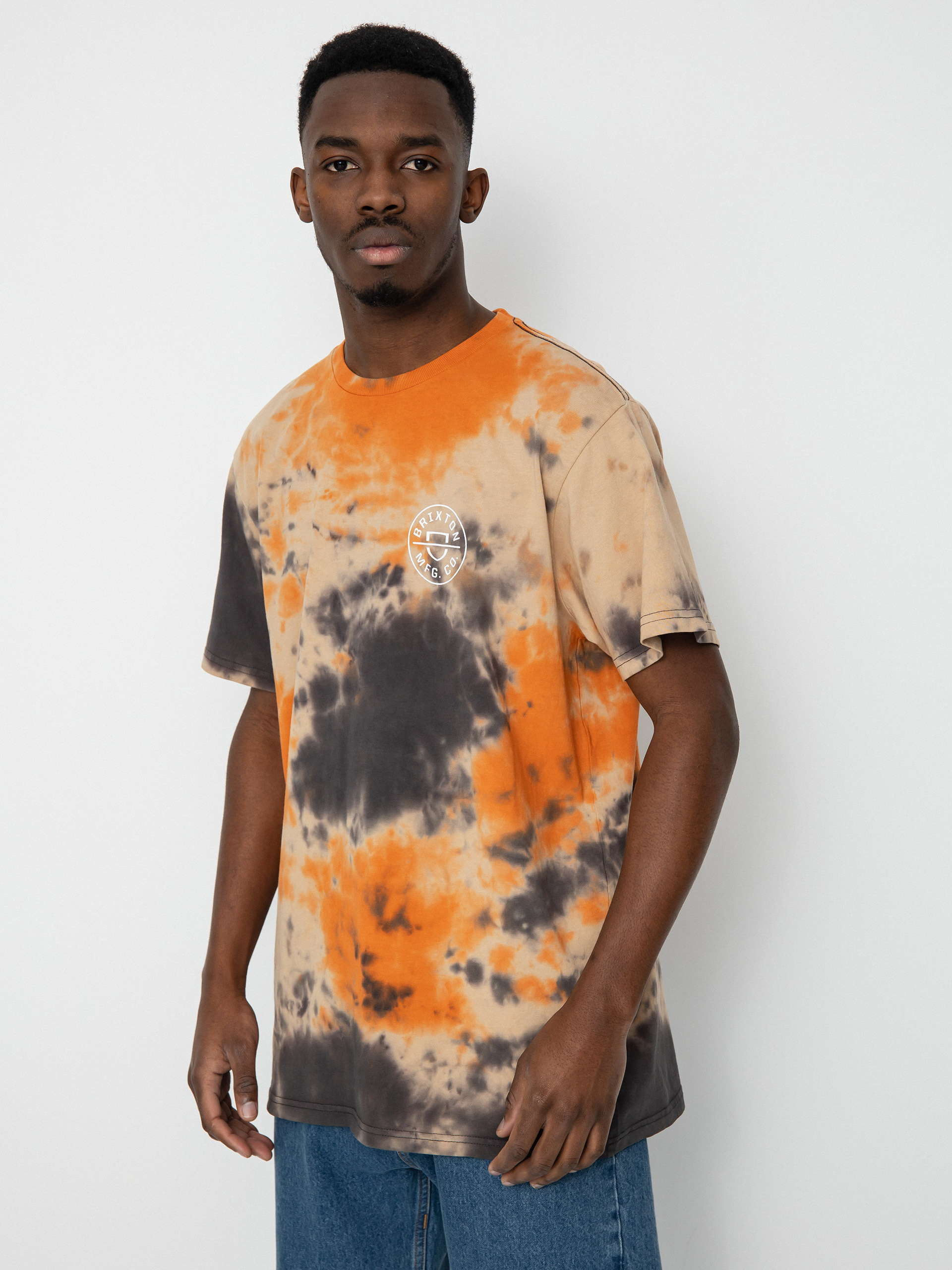 Brixton Crest II póló (sand/paradise orange/washed bl)