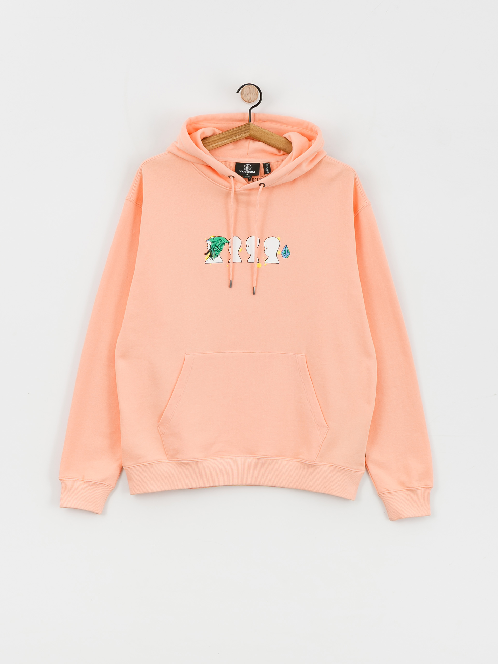 Volcom Fa Ed Merlin Murray HD Kapucnis pulóver (peach bud)