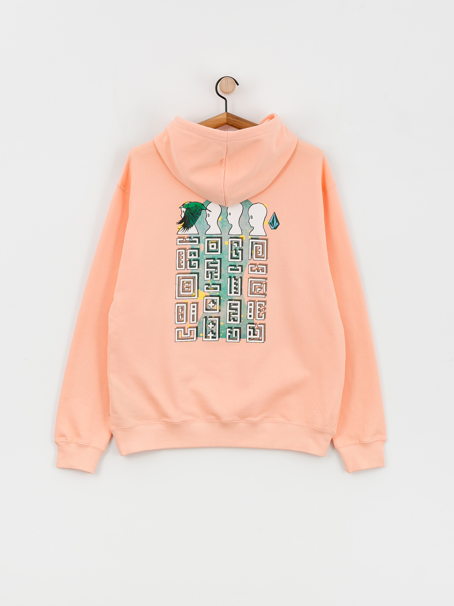 Volcom Fa Ed Merlin Murray HD Kapucnis pulóver (peach bud)