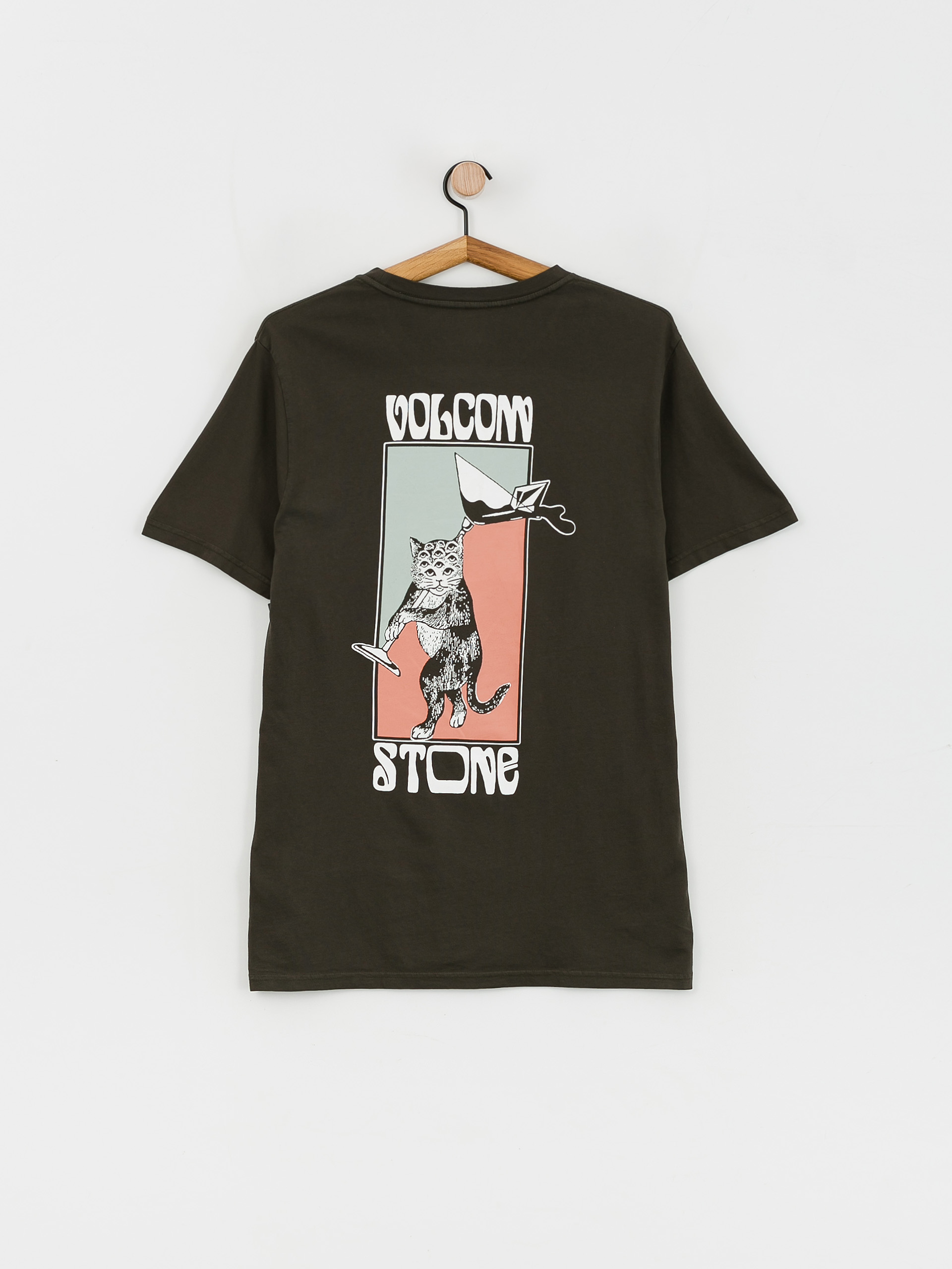 Volcom Feline póló (rinsed black)