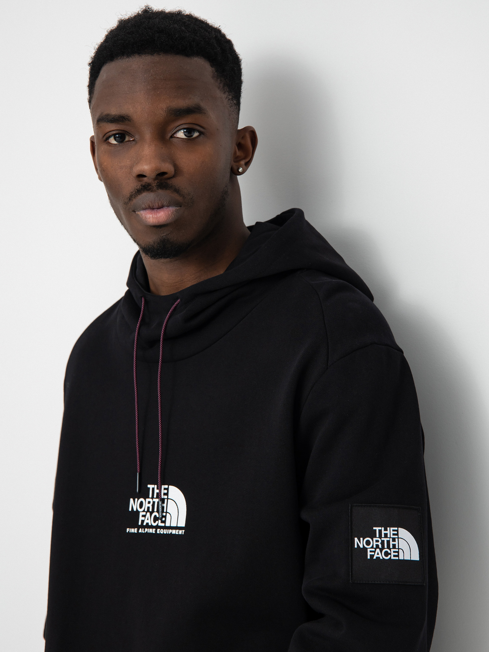 The North Face Fine Alpine HD Kapucnis pulóver (tnf black/purple cactus flower)