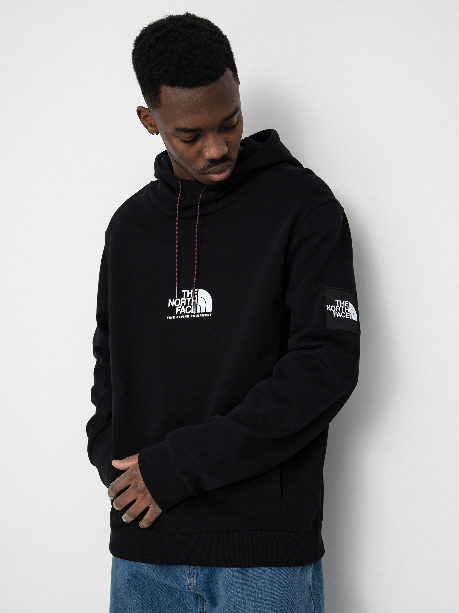 The North Face Fine Alpine HD Kapucnis pulóver (tnf black/purple cactus flower)