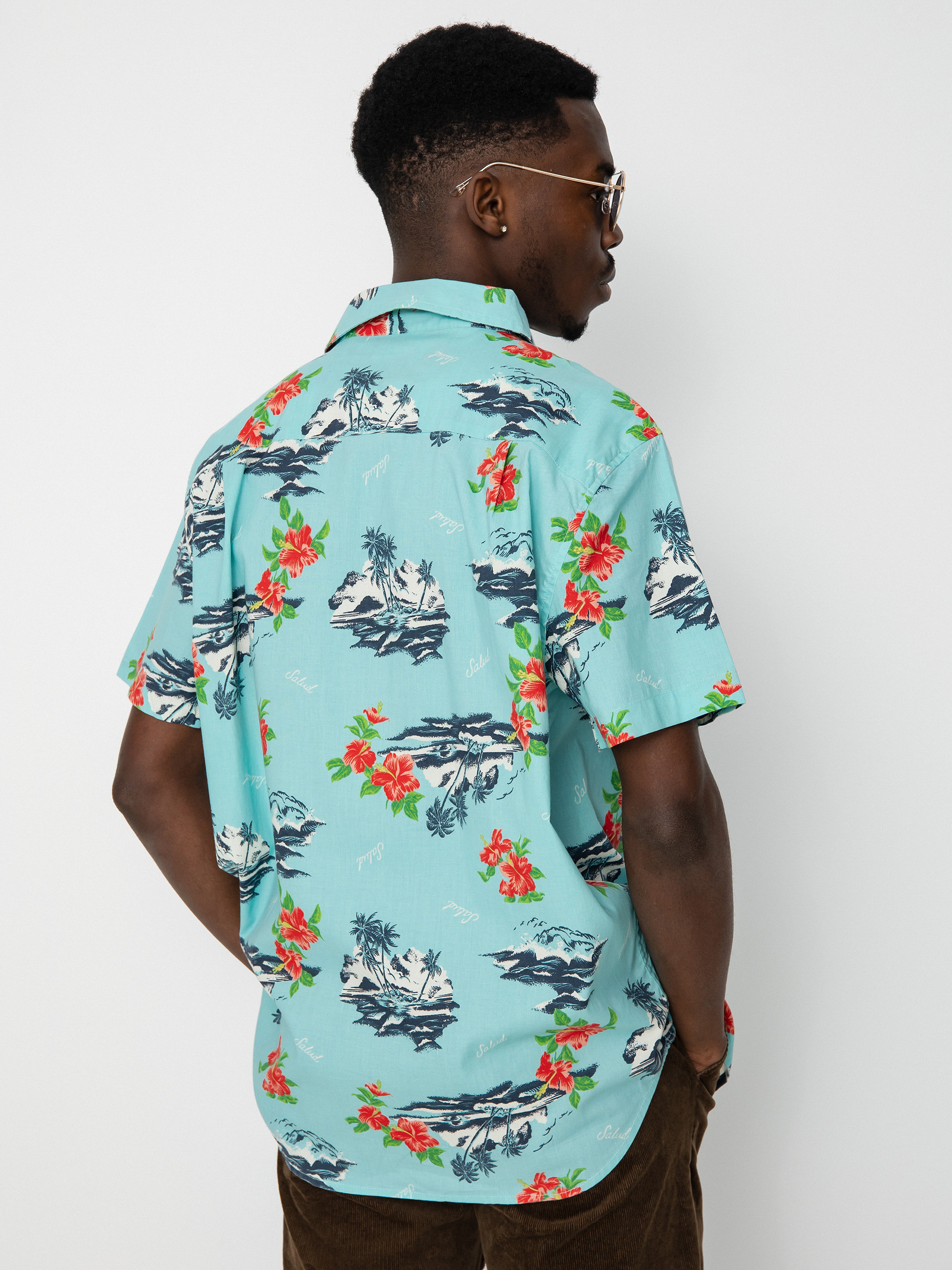 Brixton Charter Print Ing (canal blue/paradise)