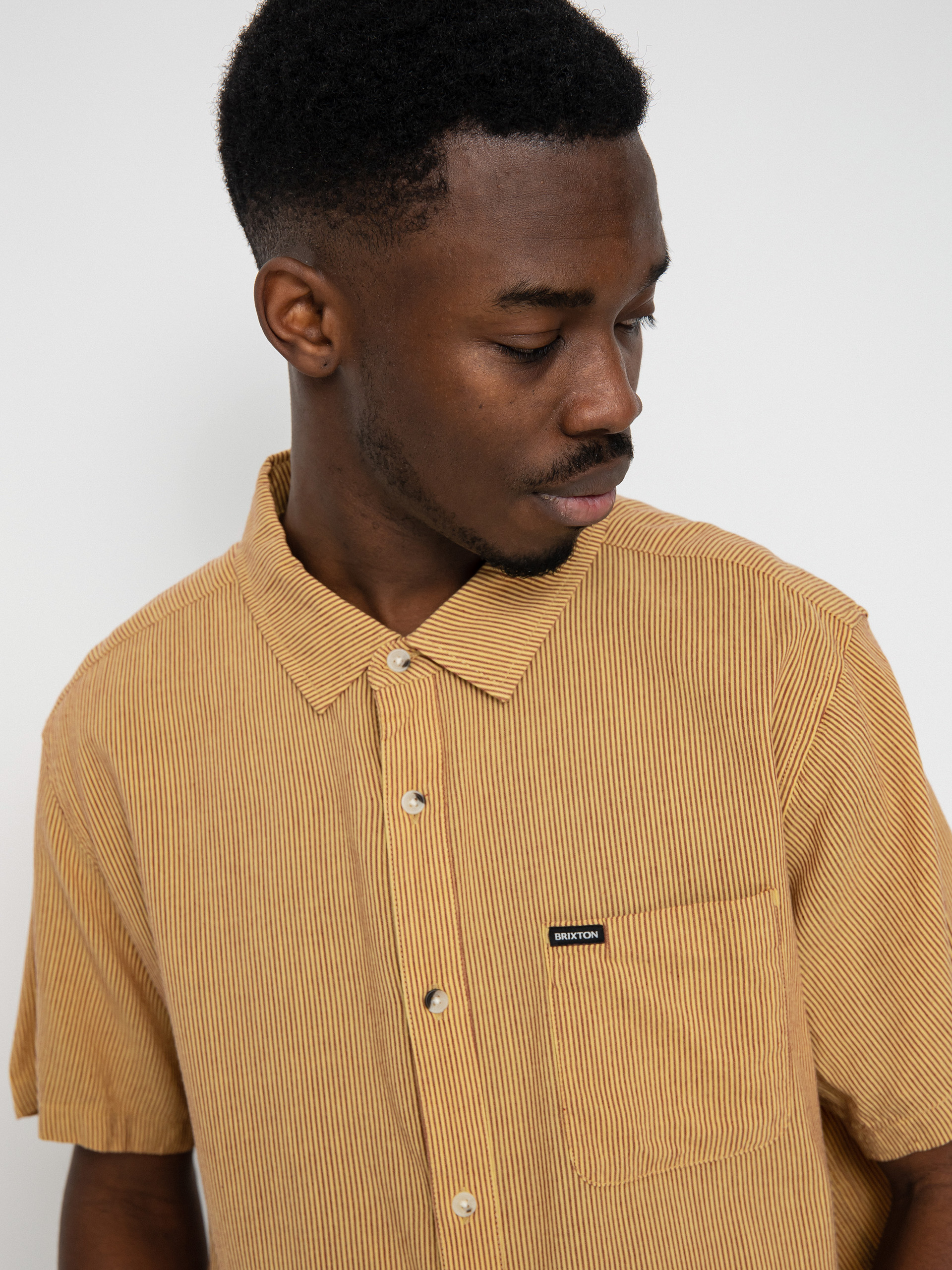 Brixton Charter Stripe Ing (straw/island berry)