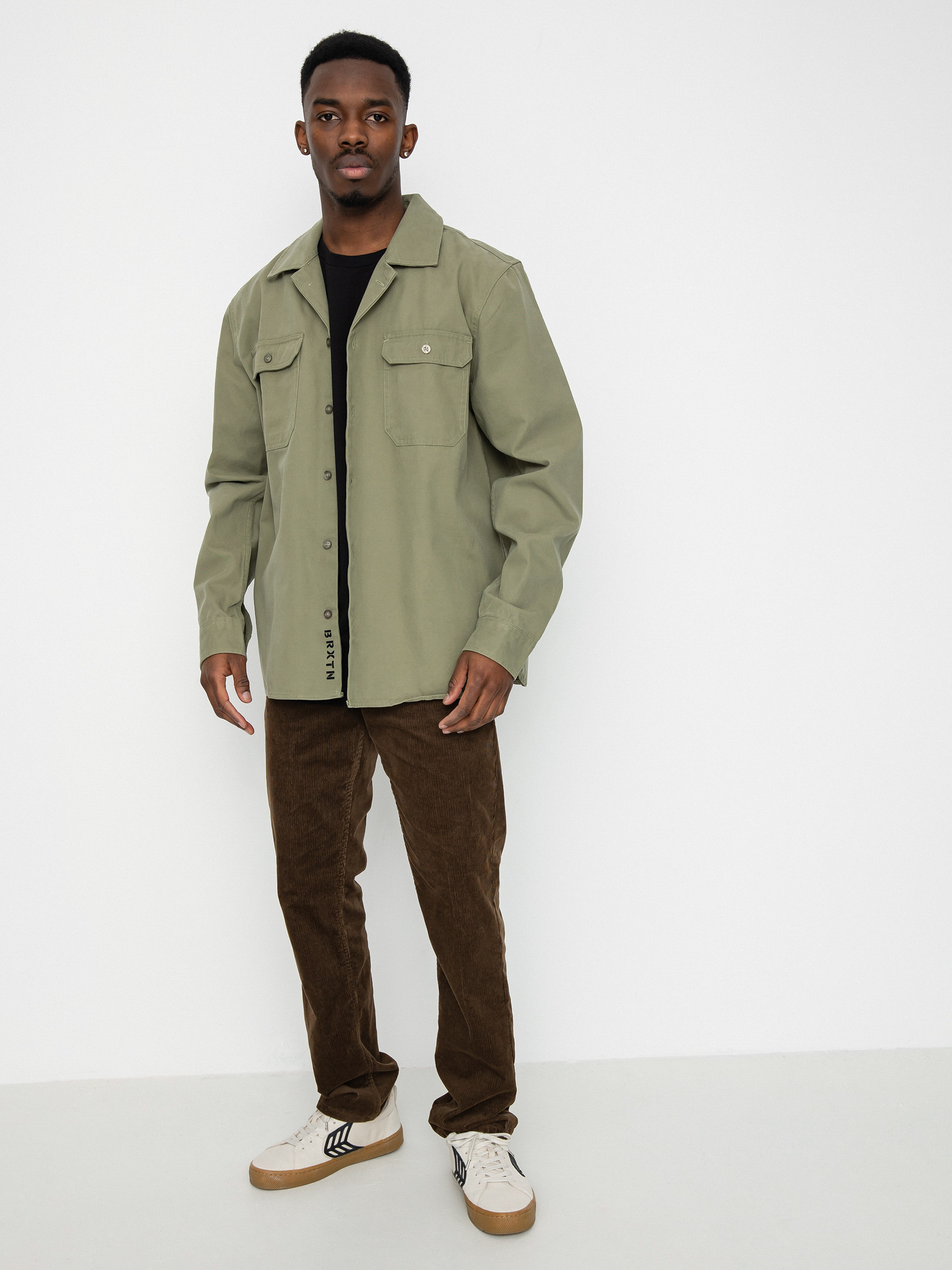 Brixton Bowery Surplus Overshirt Ls Ing (olive surplus)