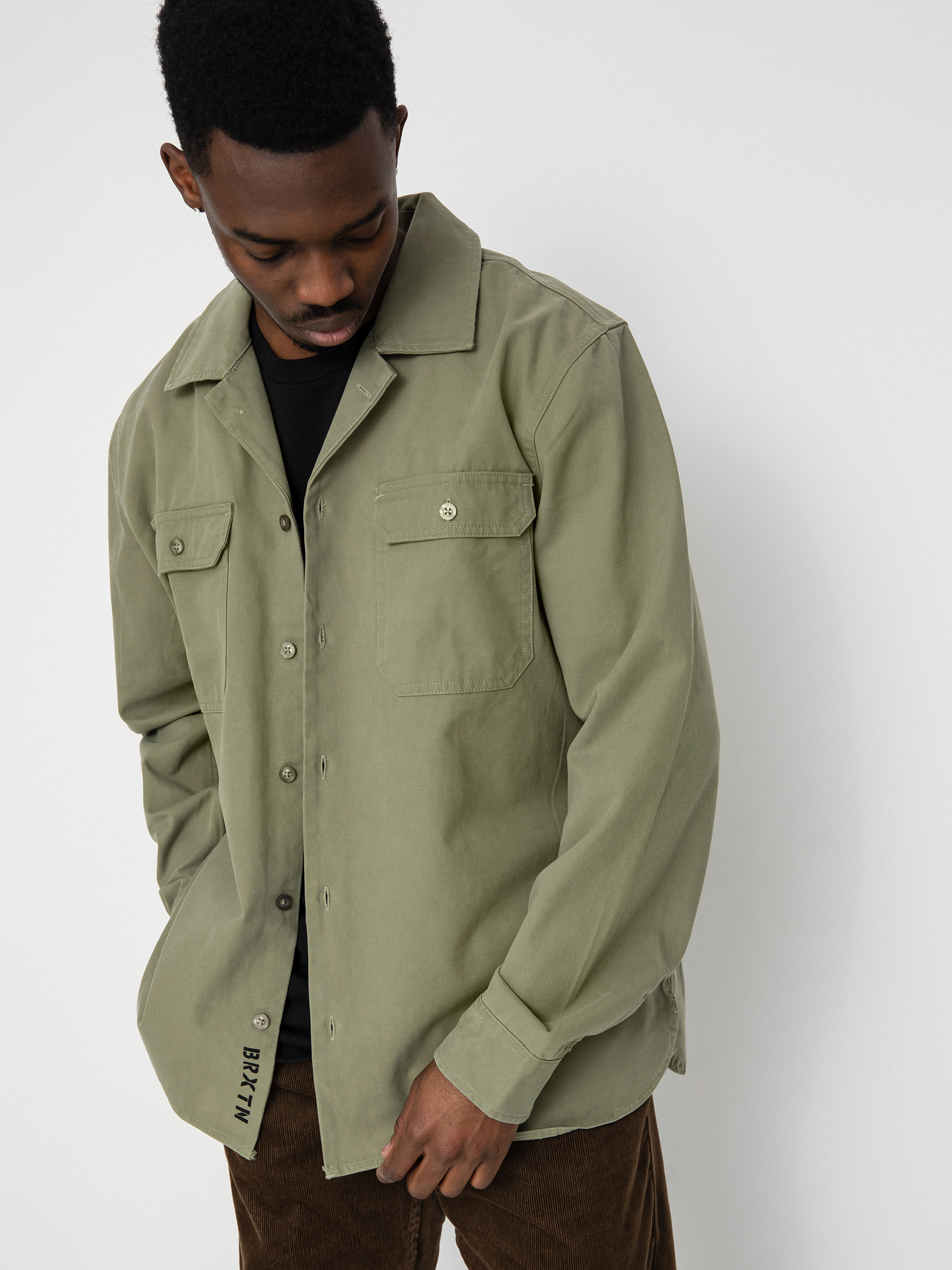 Brixton Bowery Surplus Overshirt Ls Ing (olive surplus)