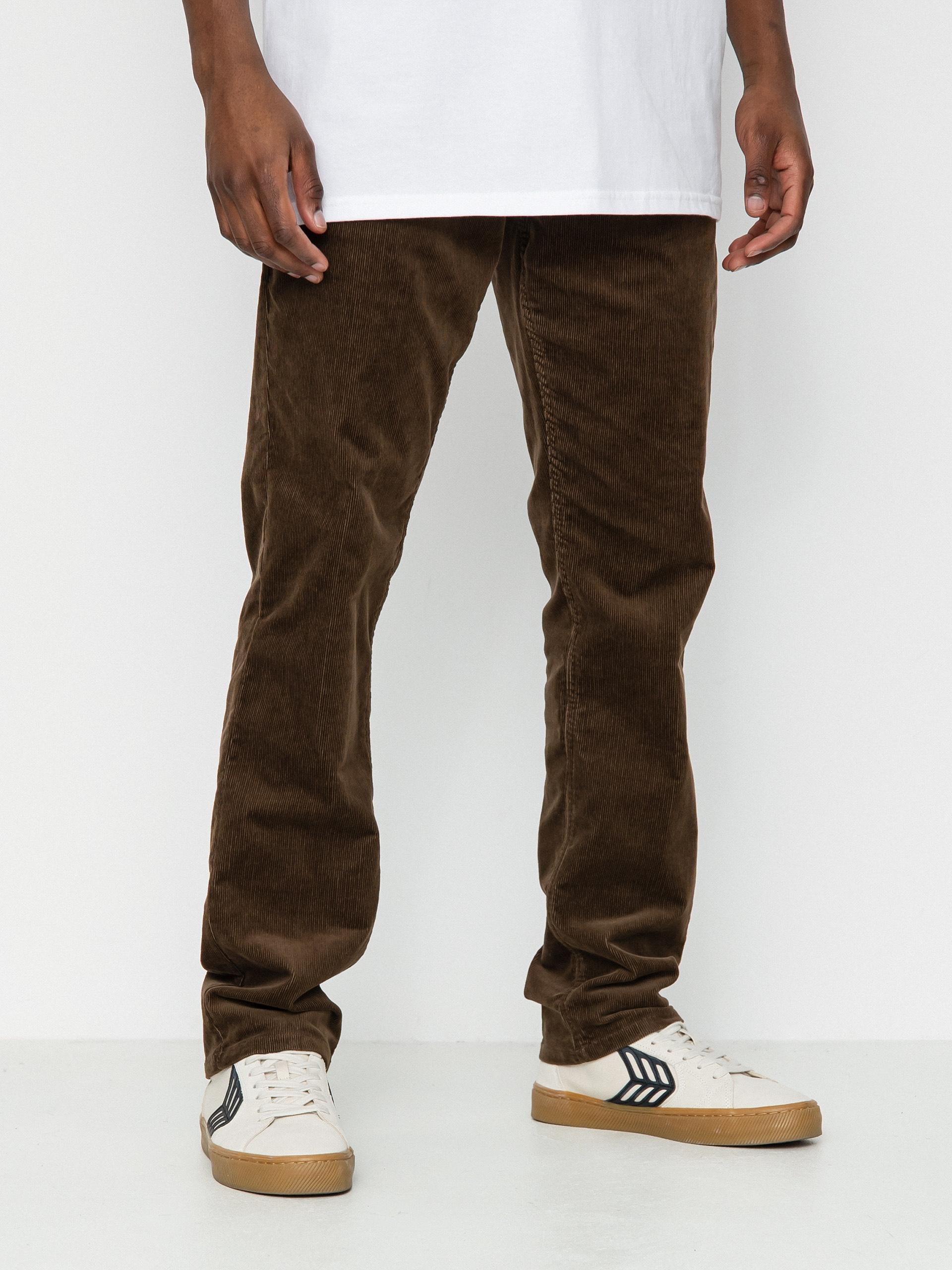 Brixton Choice Chino Regular Kisnadrág (dark earth cord)
