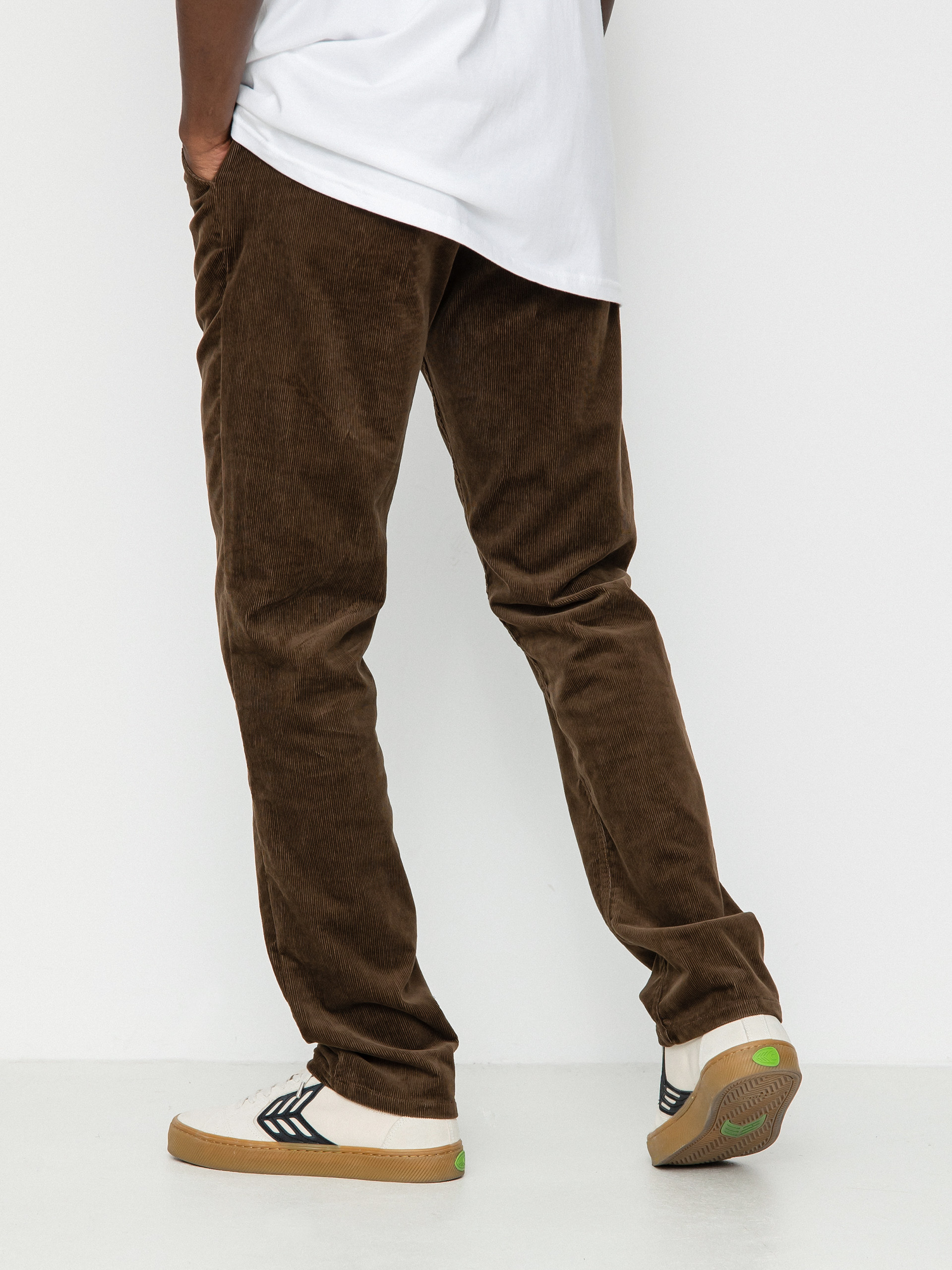 Brixton Choice Chino Regular Kisnadrág (dark earth cord)