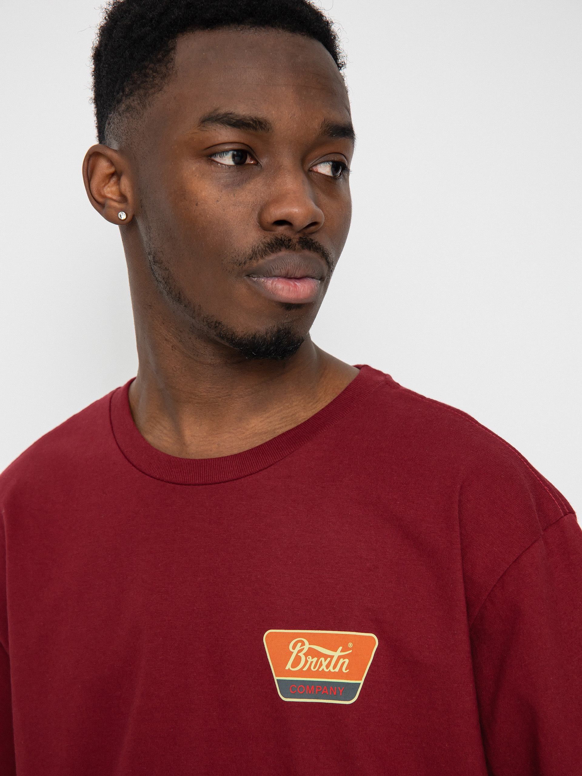 Brixton Linwood póló (island berry/paradise orange/c)