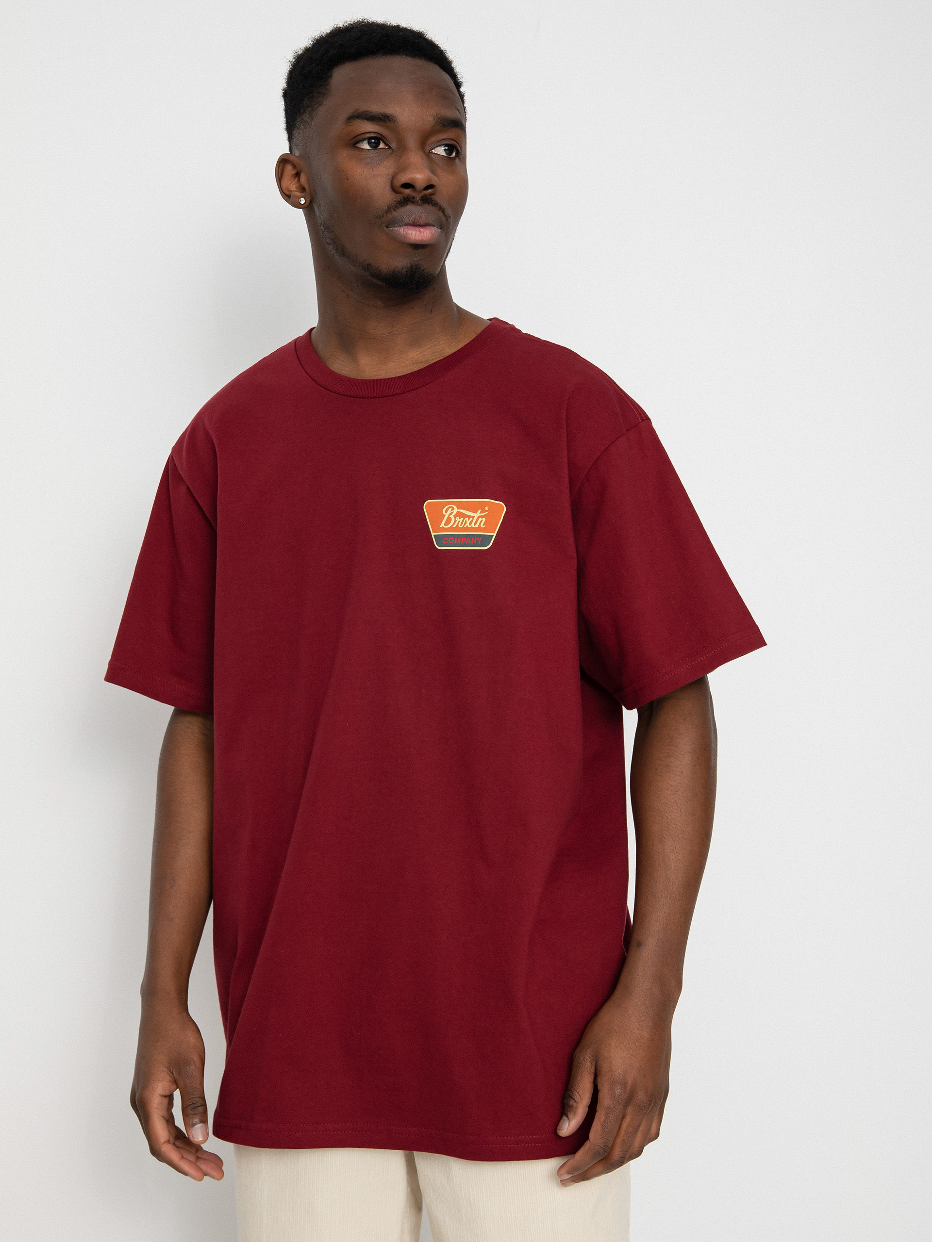 Brixton Linwood póló (island berry/paradise orange/c)