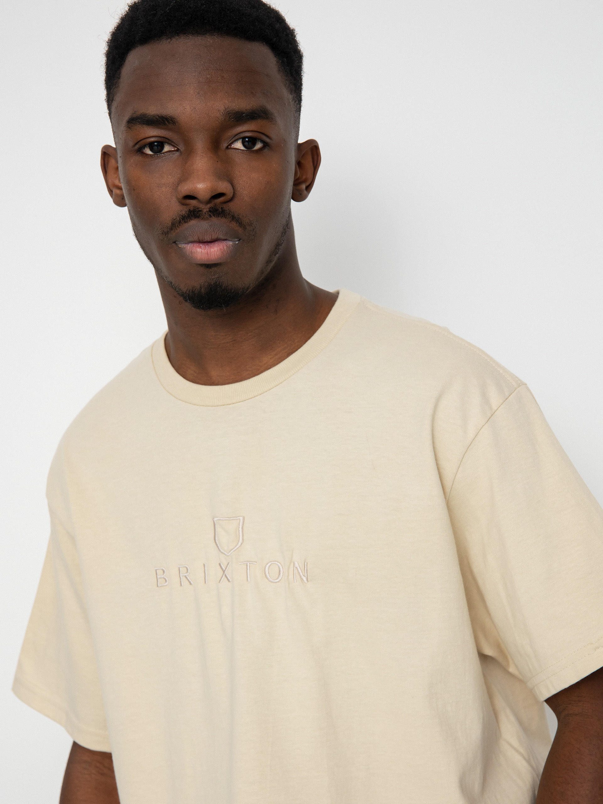 Brixton Alpha Thread póló (cream/sand)