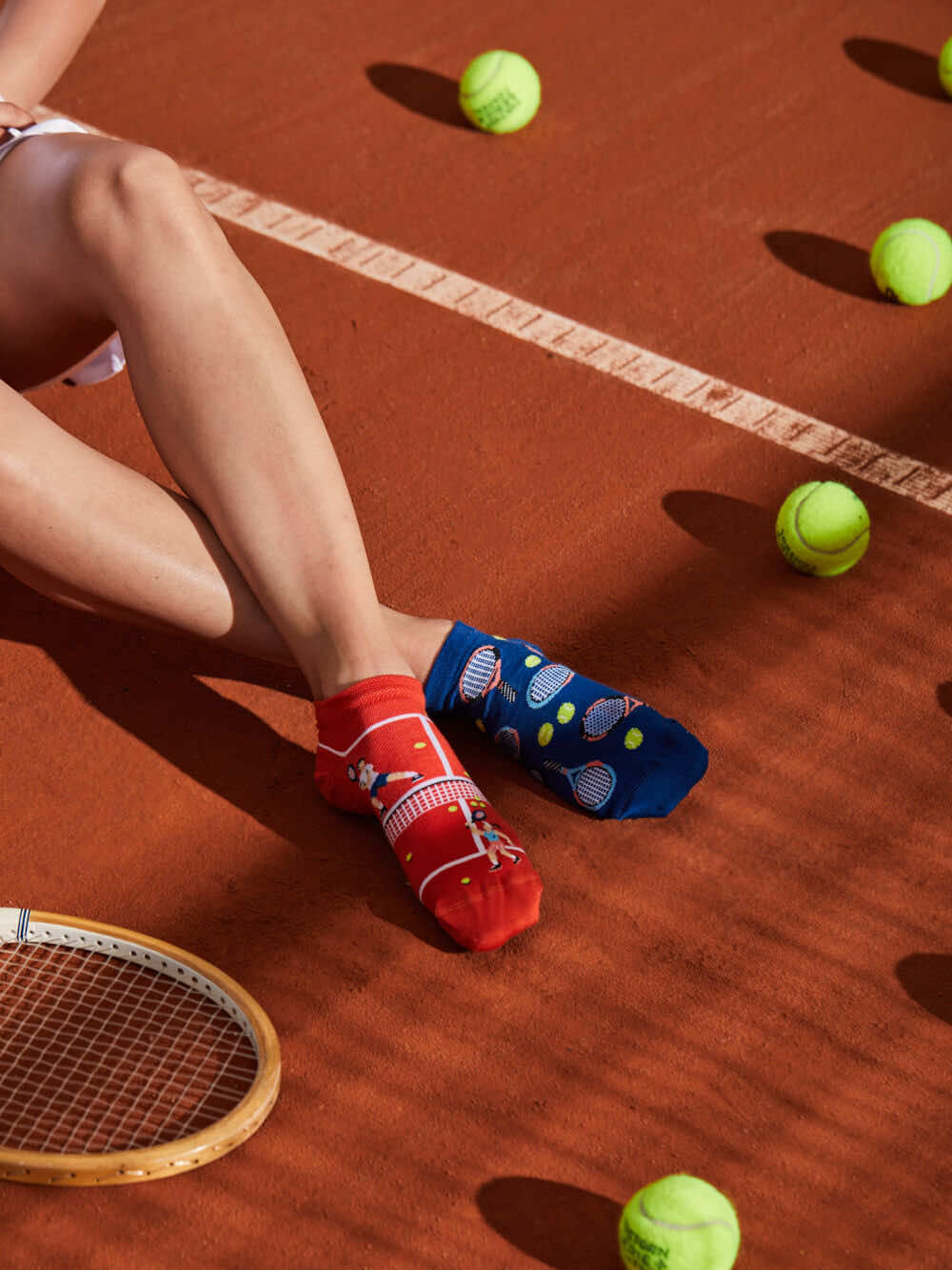 Many Mornings Grand Slam Low Zokni (navy/brick)