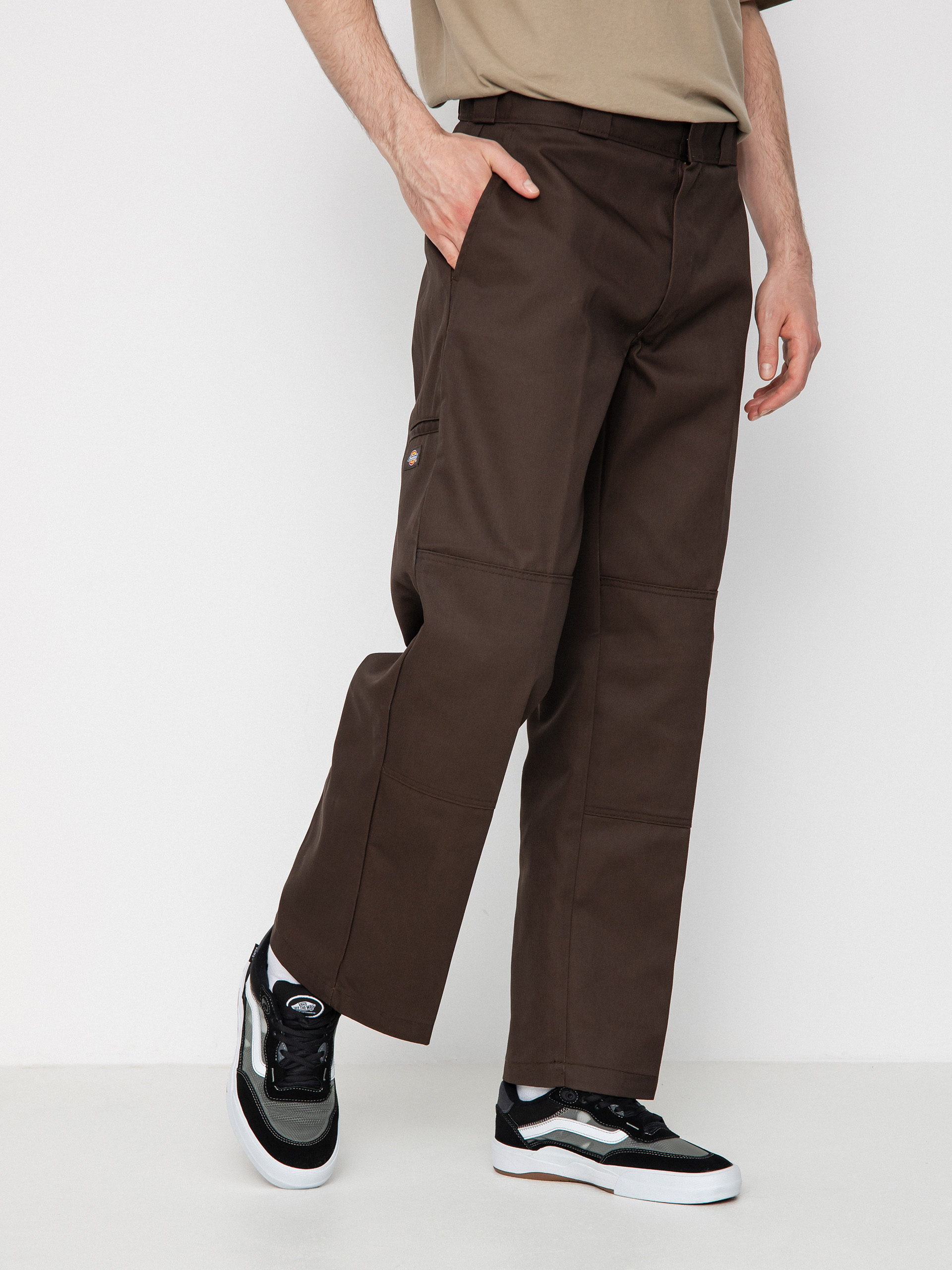 Dickies Double Knee Kisnadrág (dark brown)
