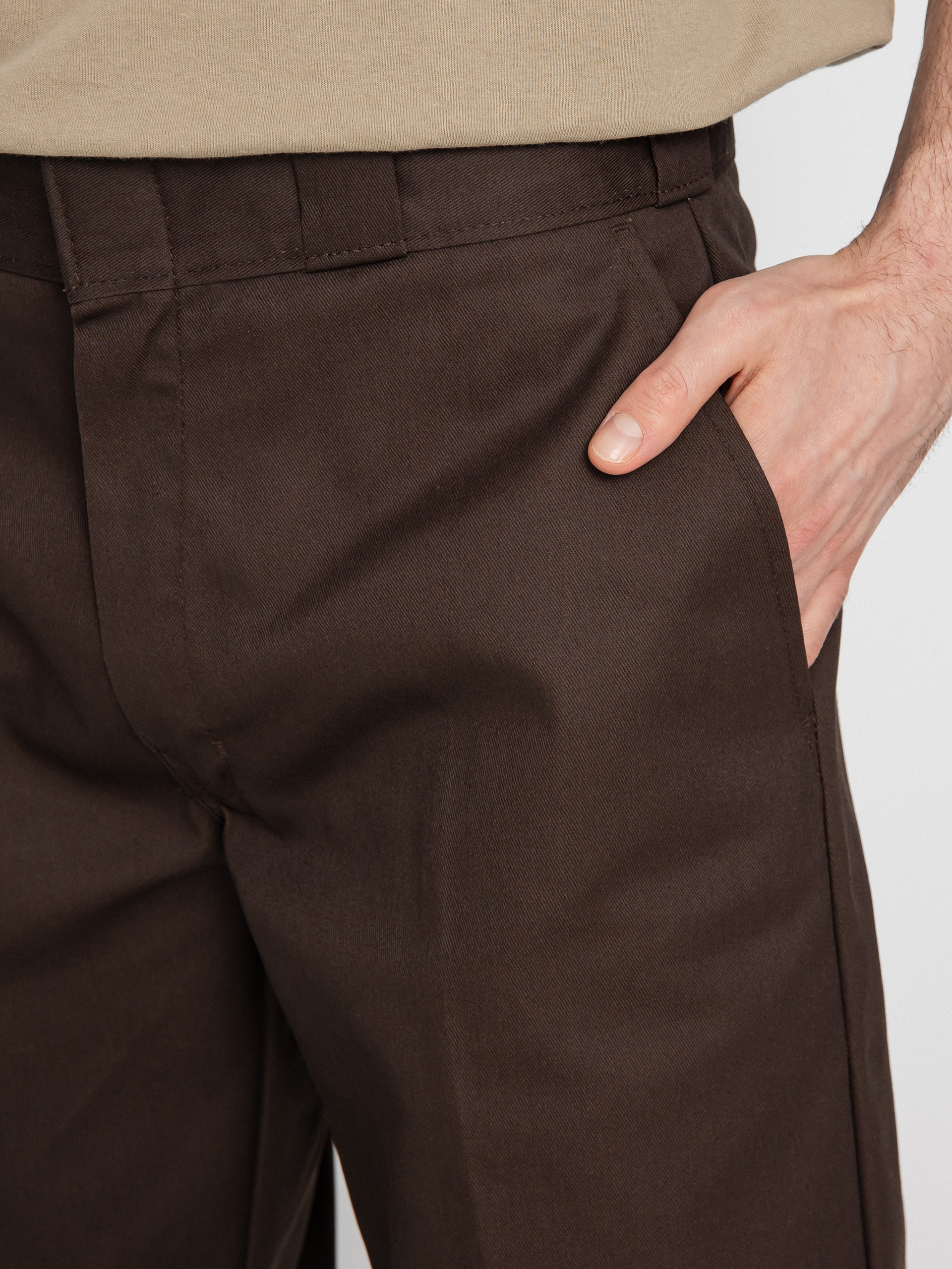 Dickies Double Knee Kisnadrág (dark brown)