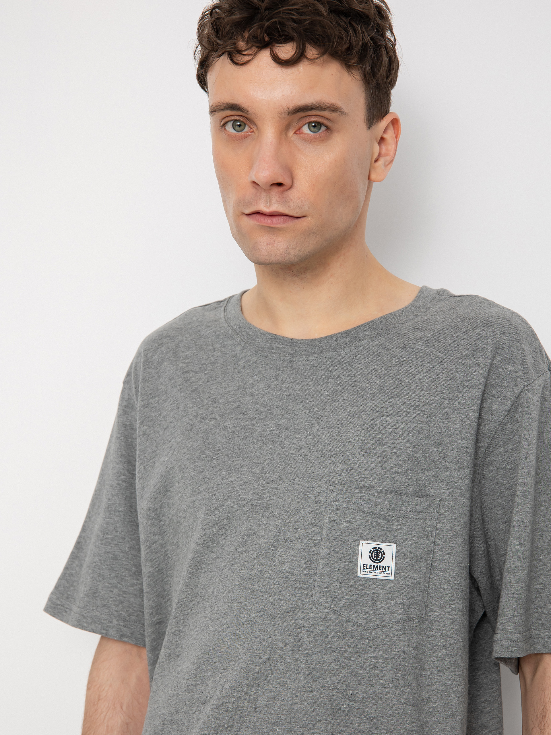 Element Basic Pocket Label póló (grey heather)