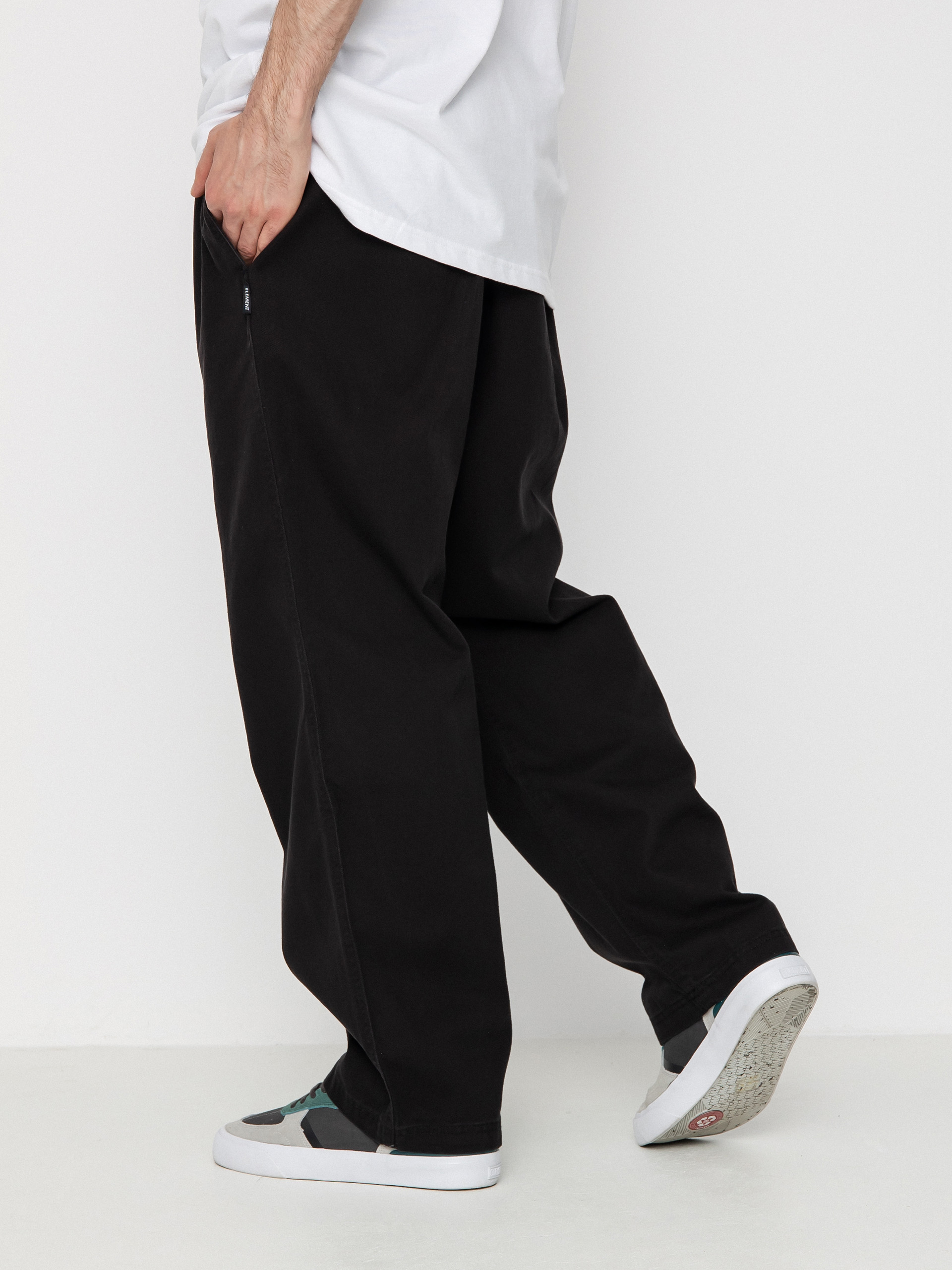 Element Chillin Twill Kisnadrág (washed black)