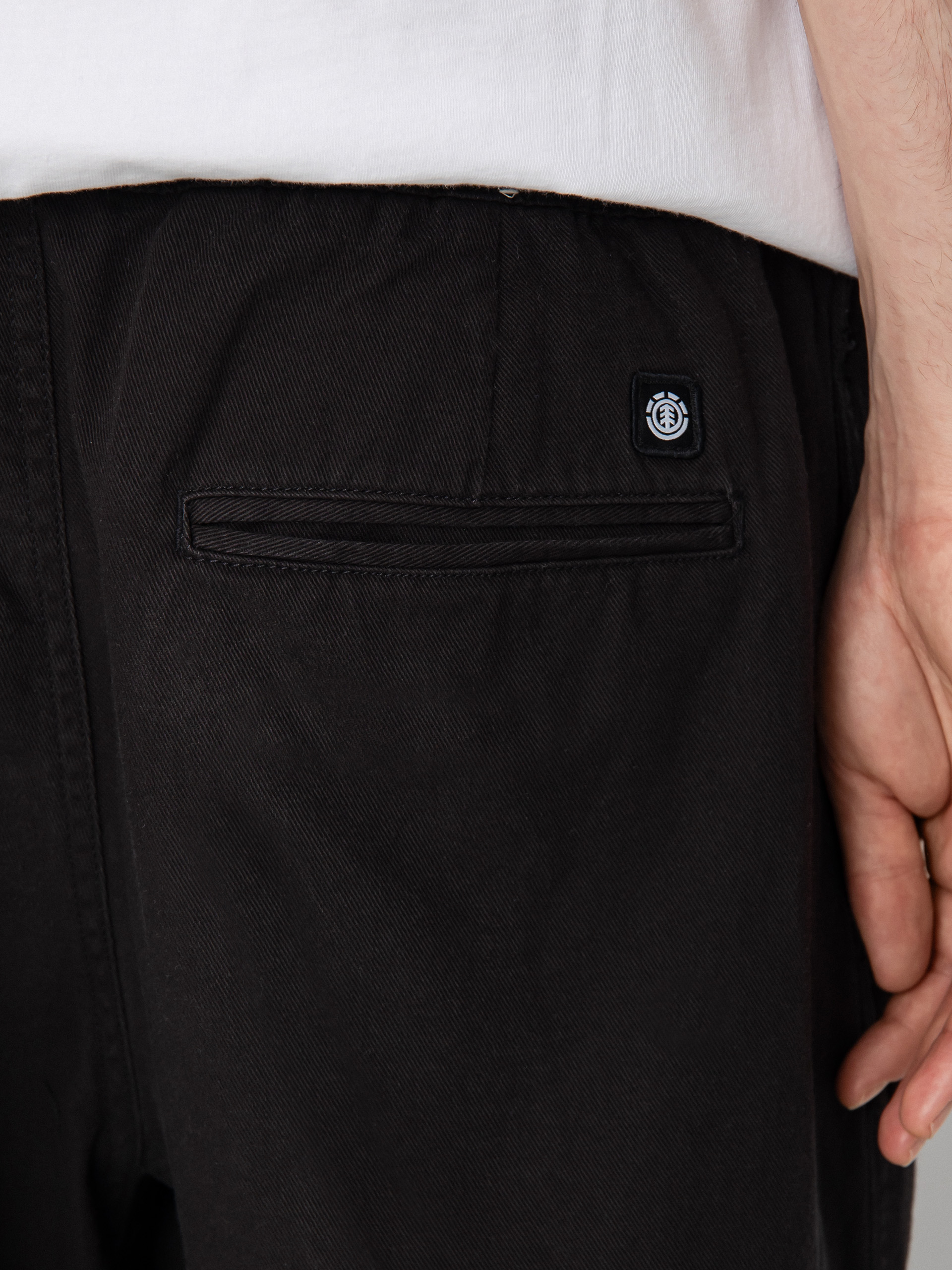 Element Chillin Twill Kisnadrág (washed black)