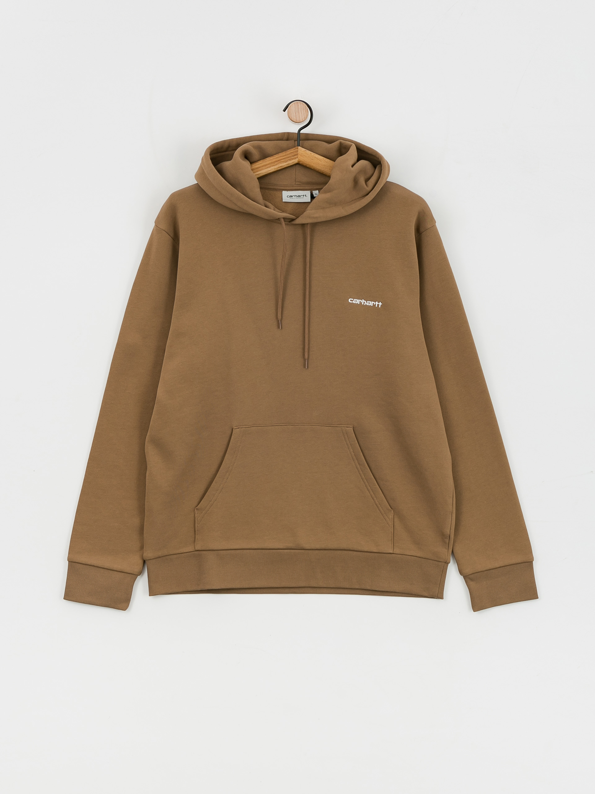 Carhartt WIP Script Embroidery HD Kapucnis pulóver (buffalo/white)