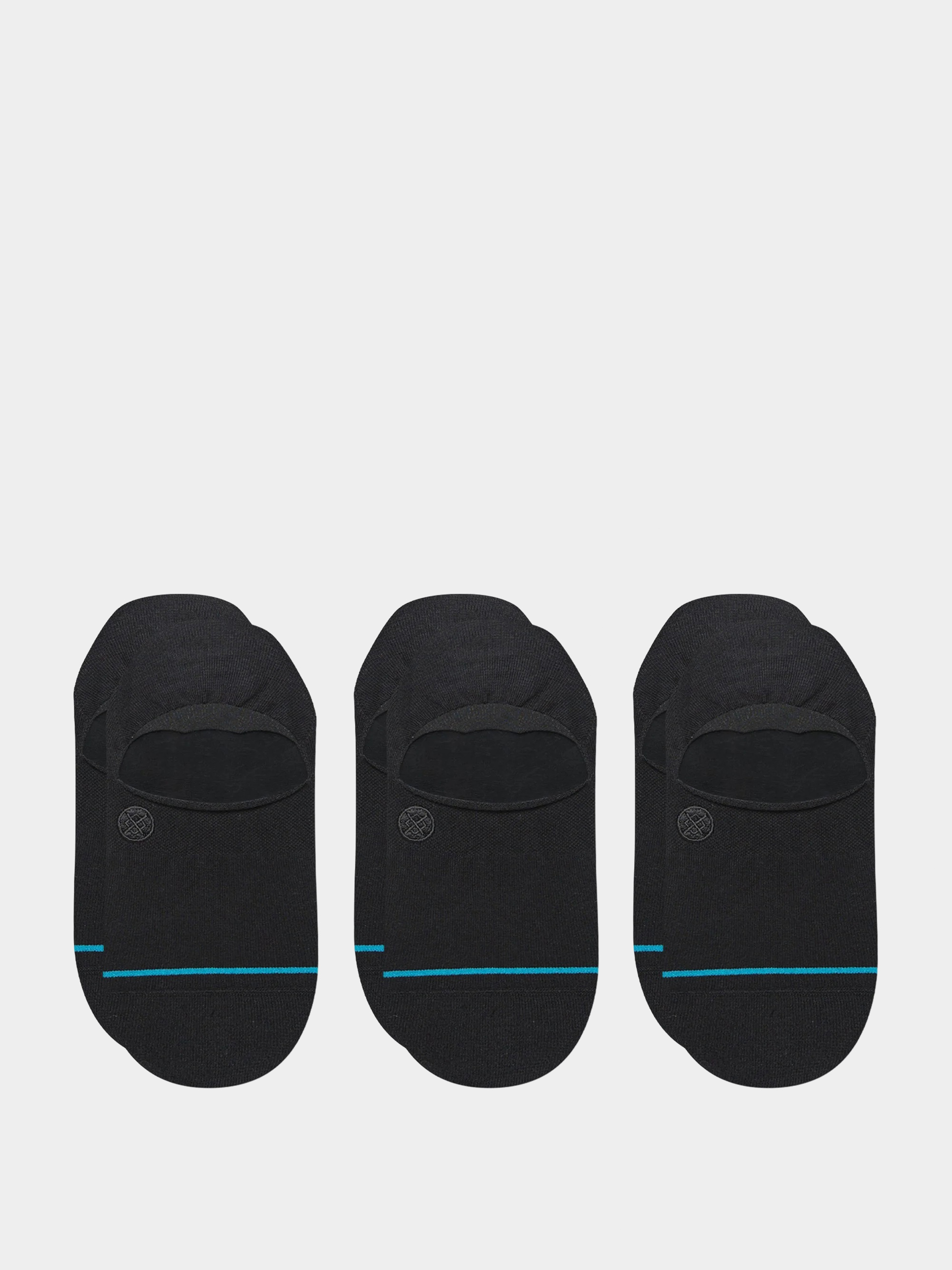 Stance Icon No Show 3 Pack Zokni (black)