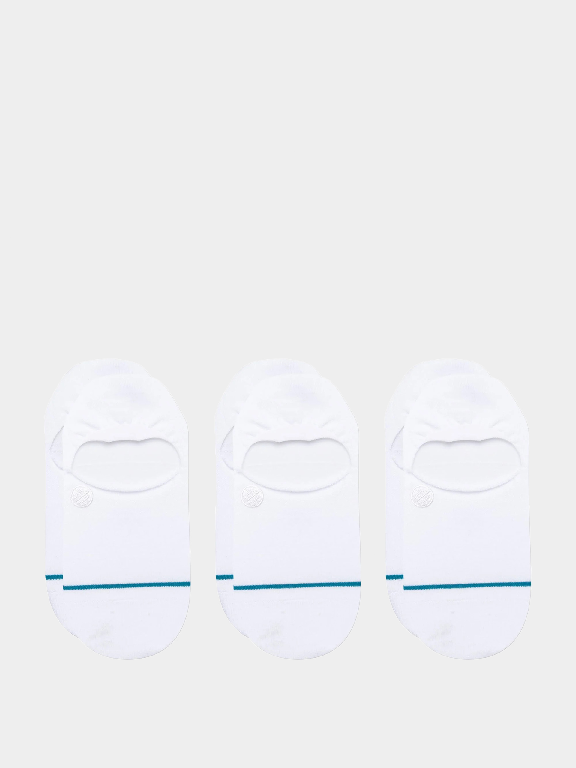 Stance Icon No Show 3 Pack Zokni (white)