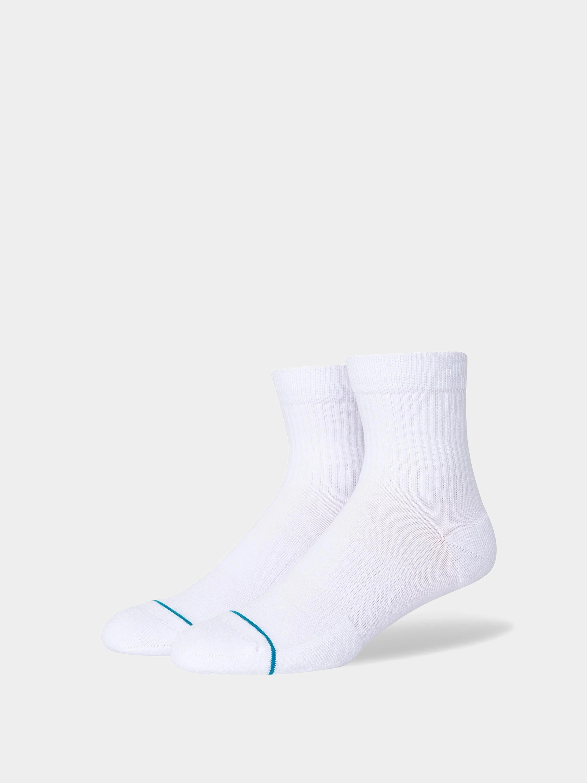 Stance Icon Quarter 3 Pack Zokni (white)