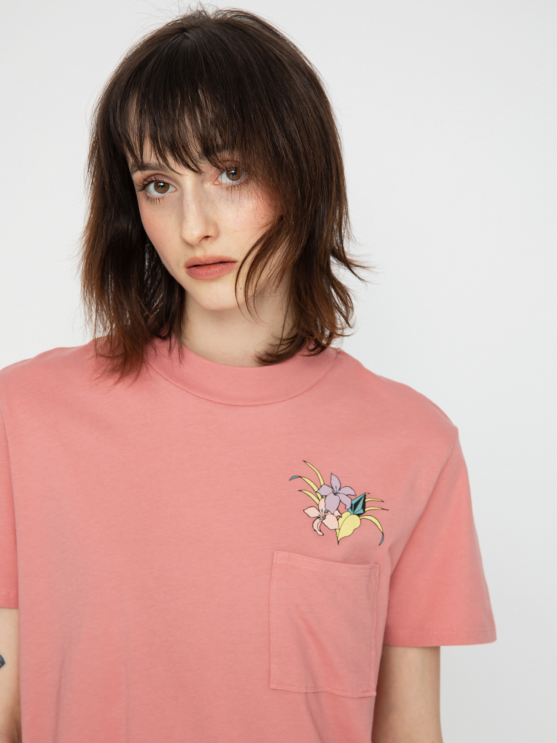 Volcom Pocket Dial póló Wmn (desert pink)