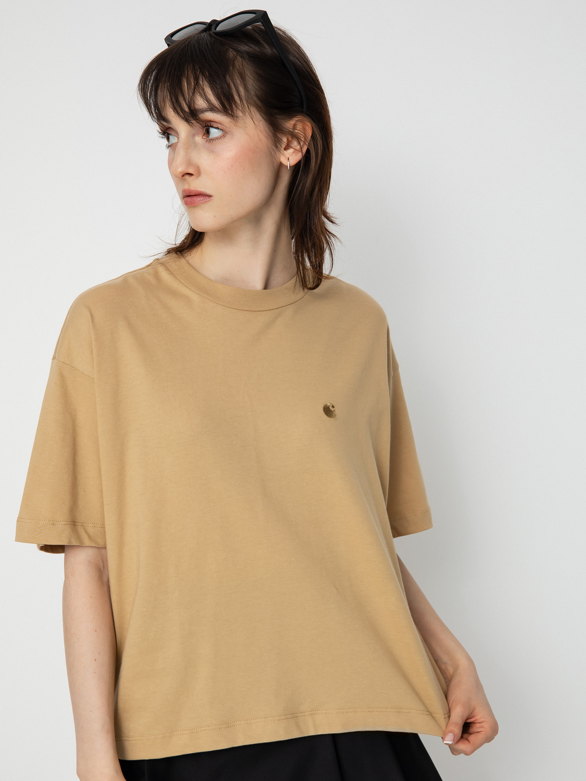 Carhartt WIP Chester póló Wmn (dusty h brown)