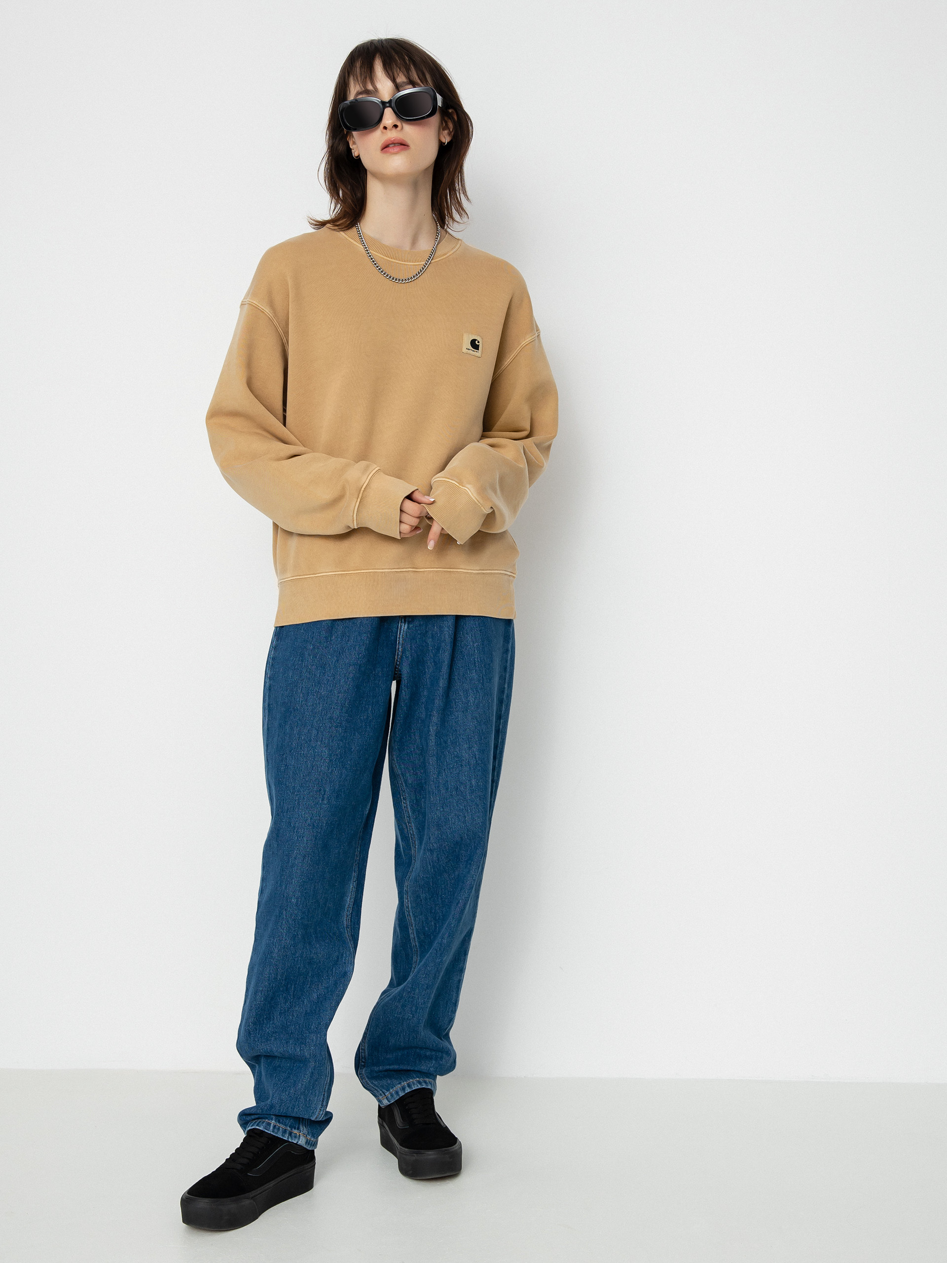 Carhartt WIP Nelson Pulóver Wmn (dusty h brown)