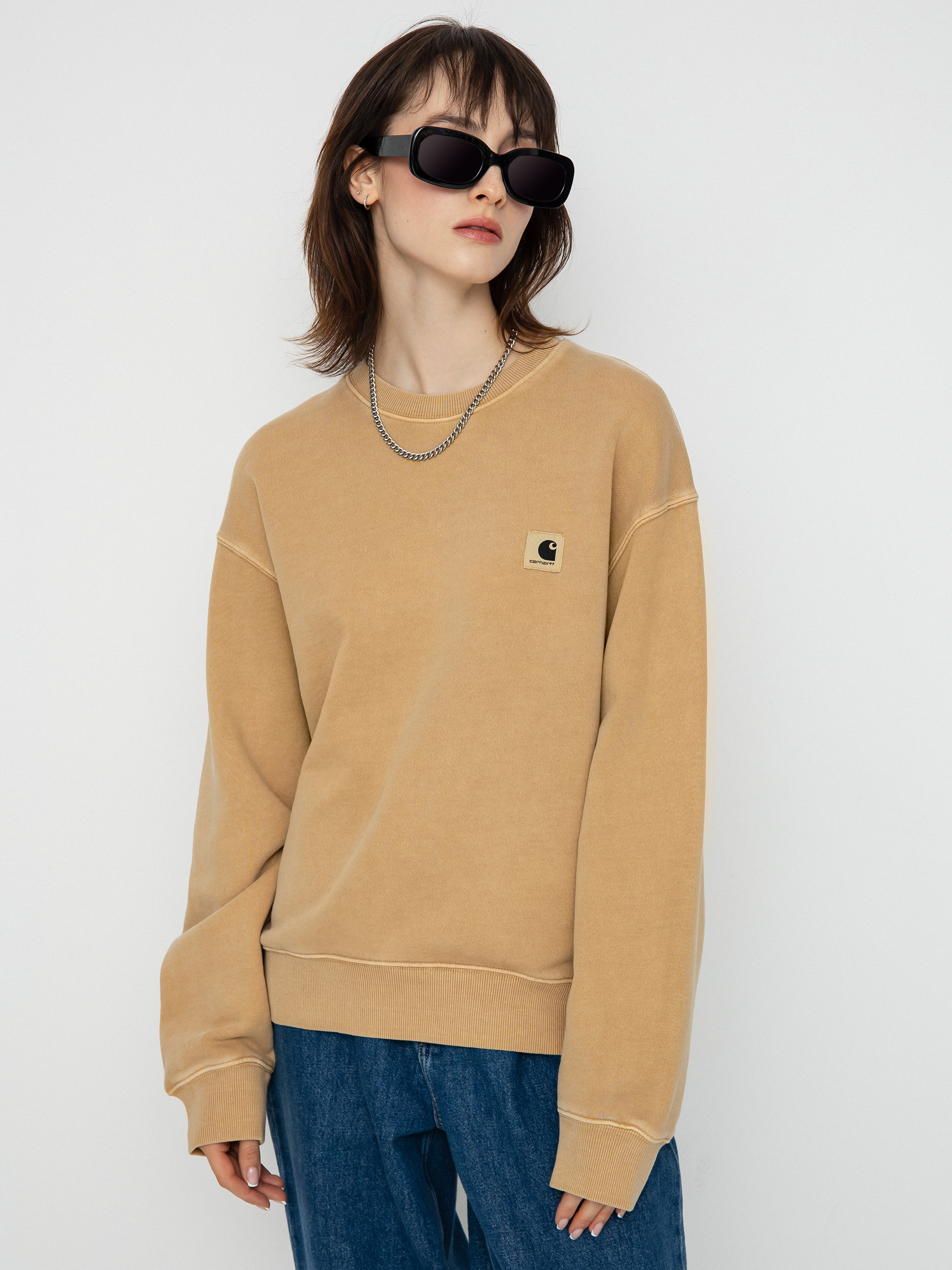 Carhartt WIP Nelson Pulóver Wmn (dusty h brown)
