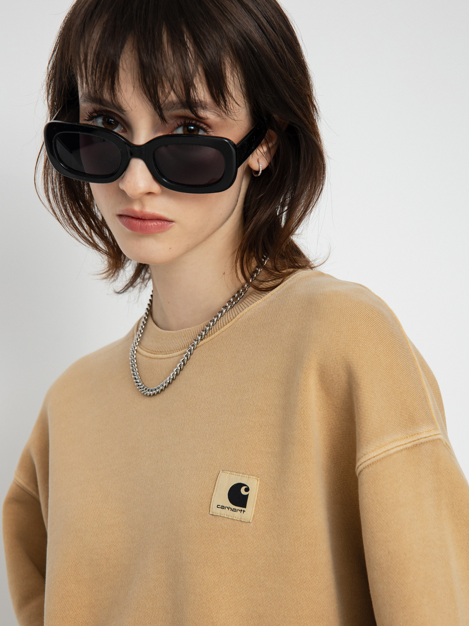 Carhartt WIP Nelson Pulóver Wmn (dusty h brown)