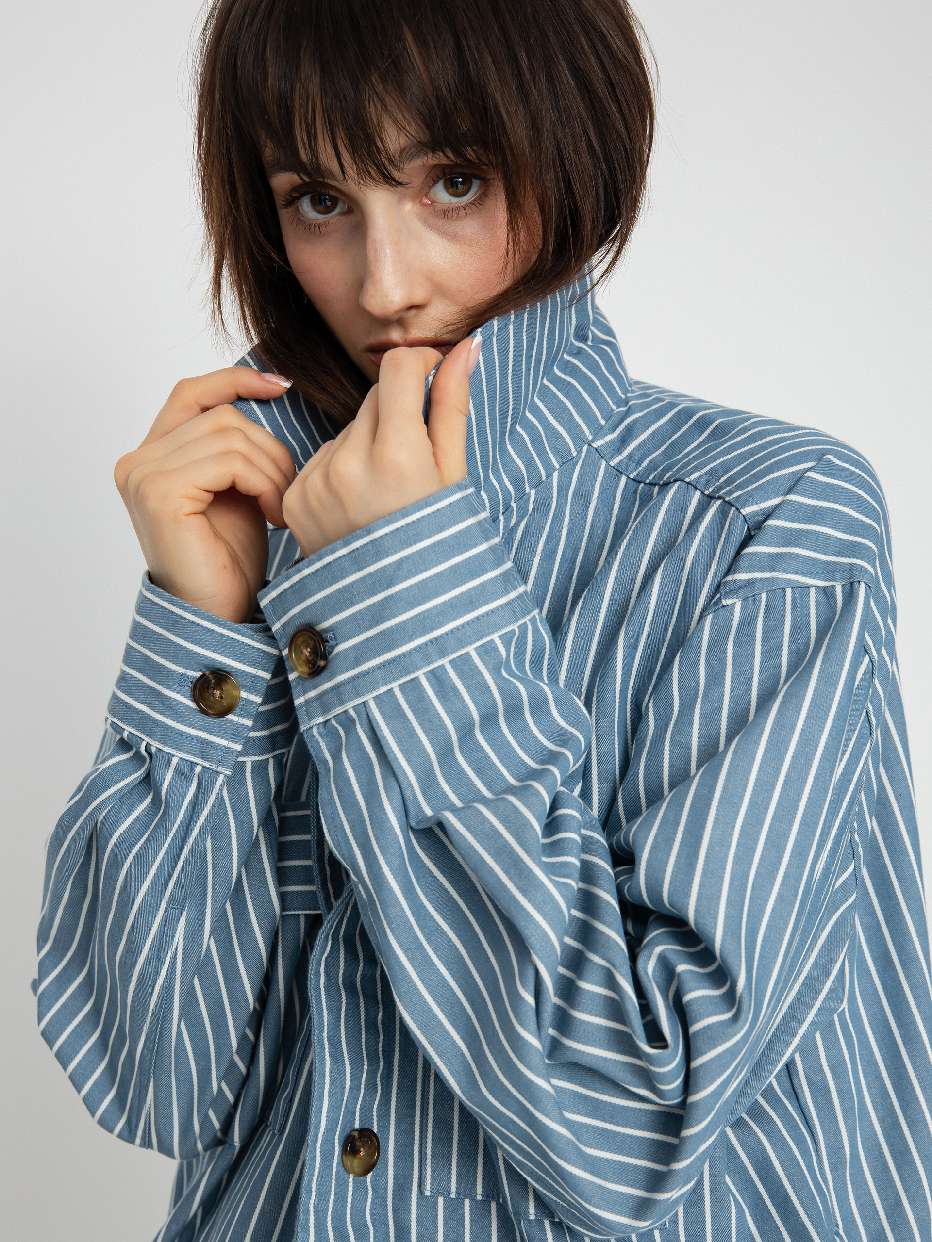 Brixton Stark Trucker Dzseki Wmn (blue heaven)