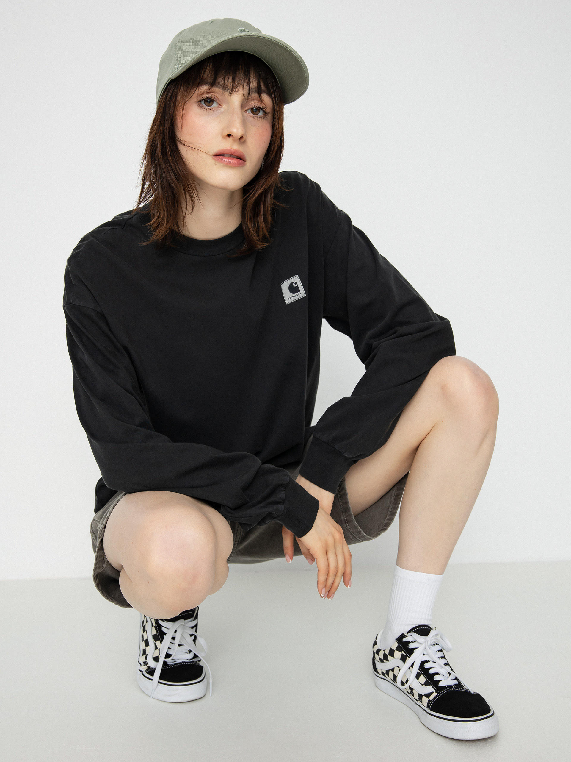 Carhartt WIP Nelson Hosszú ujjú felső Wmn (black)