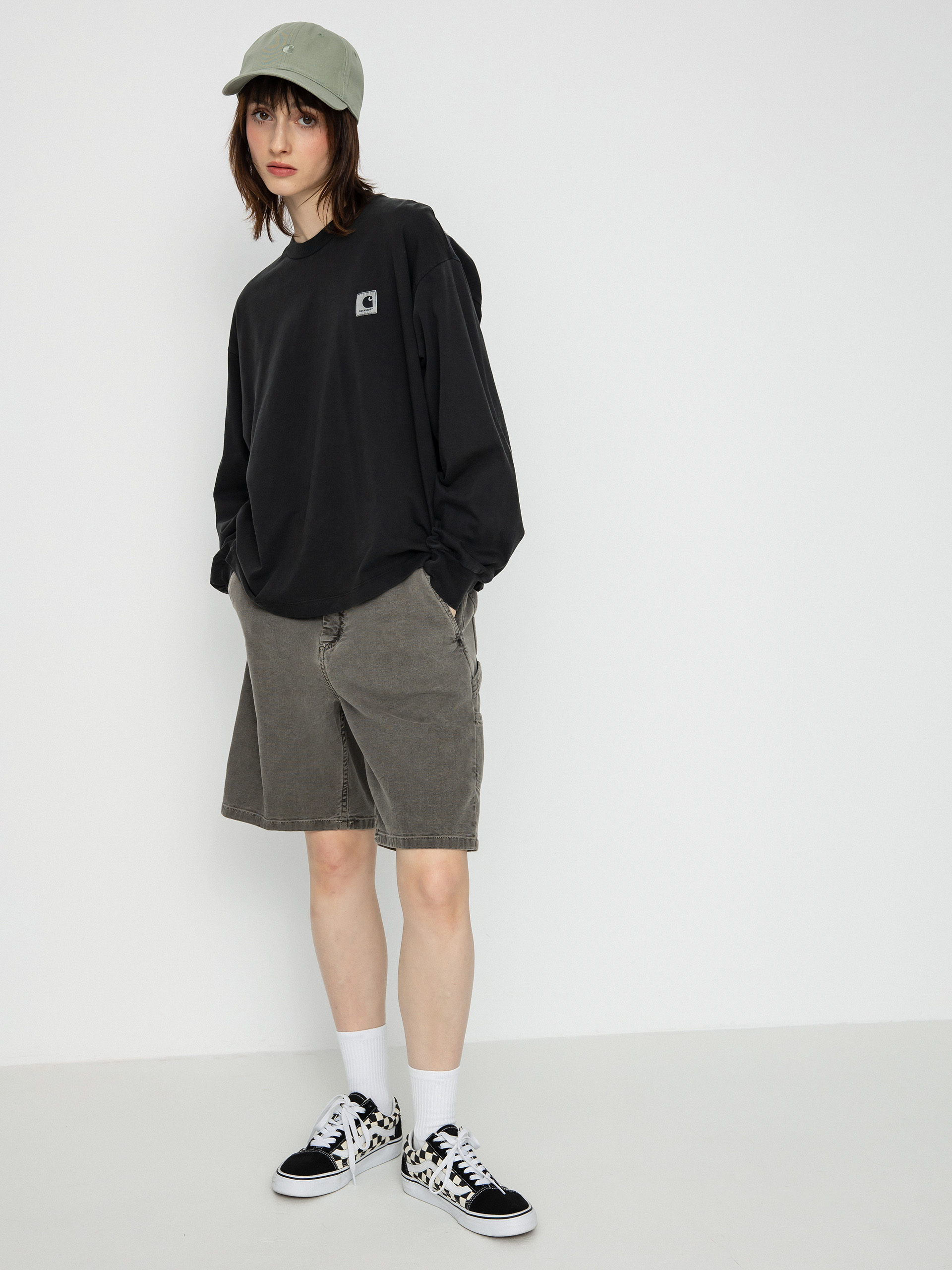 Carhartt WIP Nelson Hosszú ujjú felső Wmn (black)