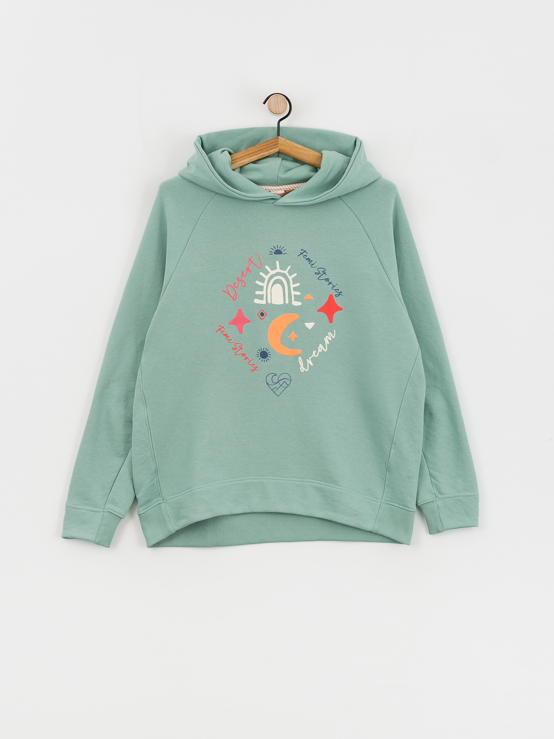 Femi Stories Koosa HD Kapucnis pulóver Wmn (cgrn)