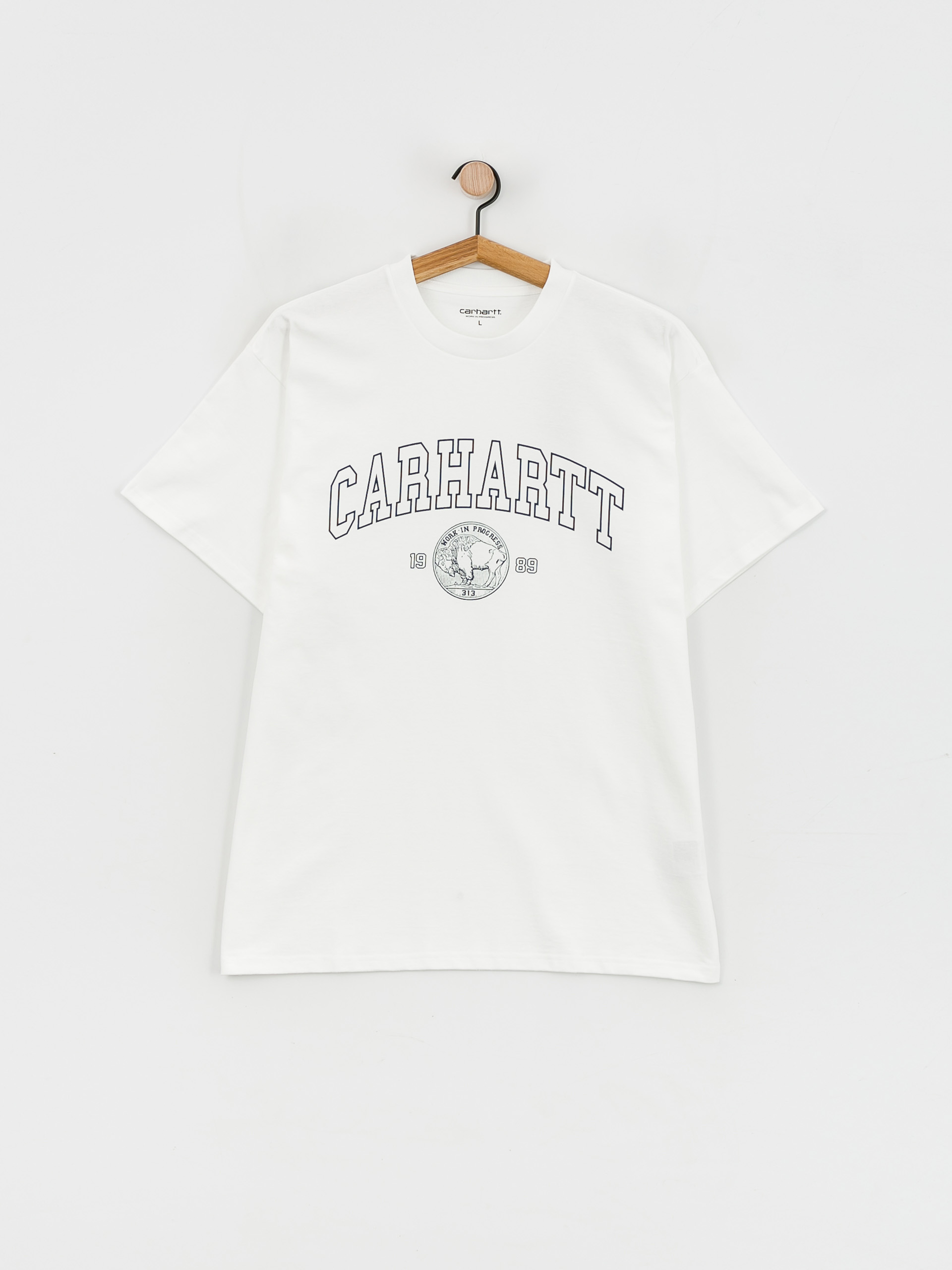 Carhartt WIP Coin póló (white/atom blue)