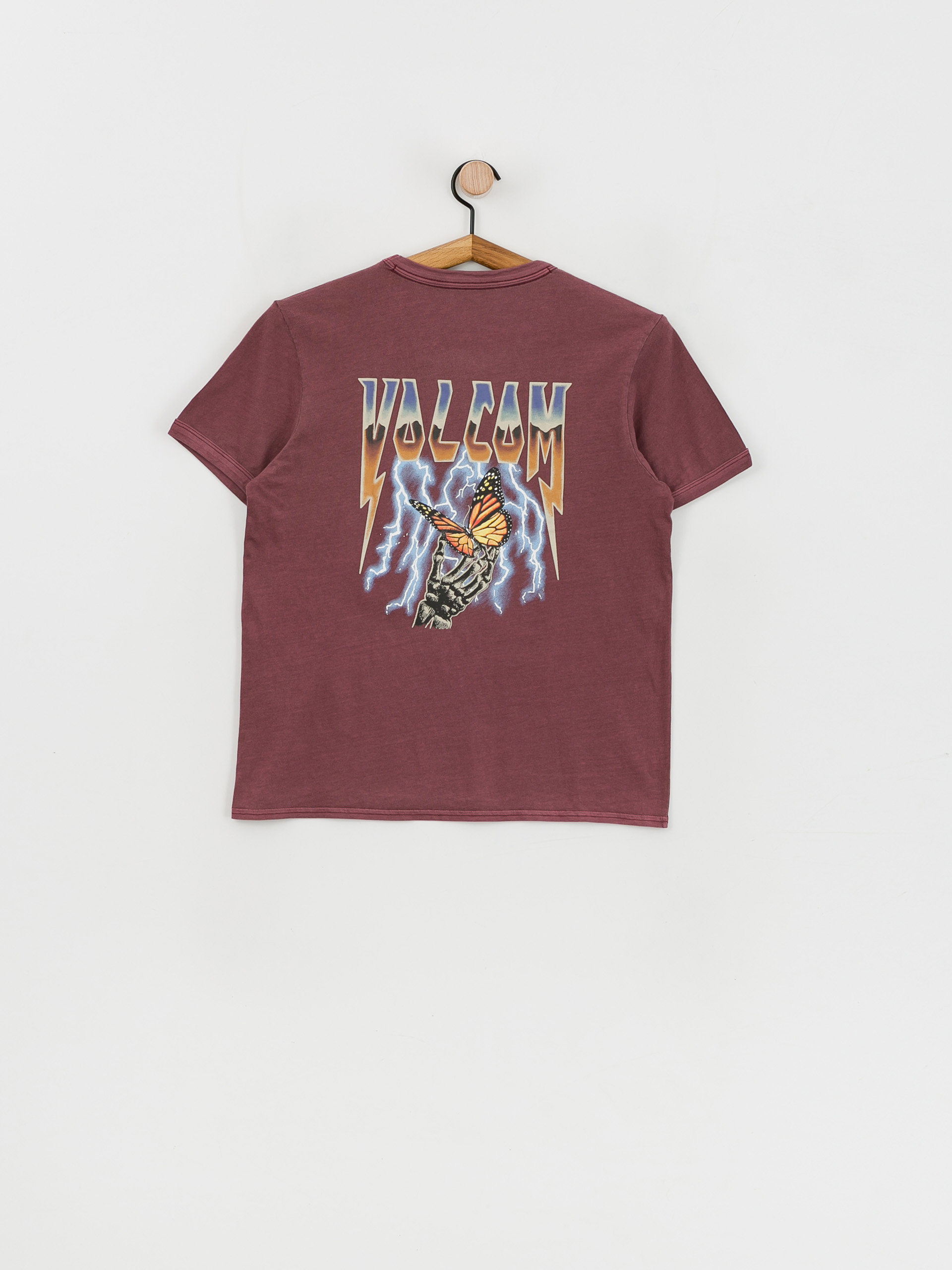 Volcom Truly Ringer póló Wmn (burgundy)