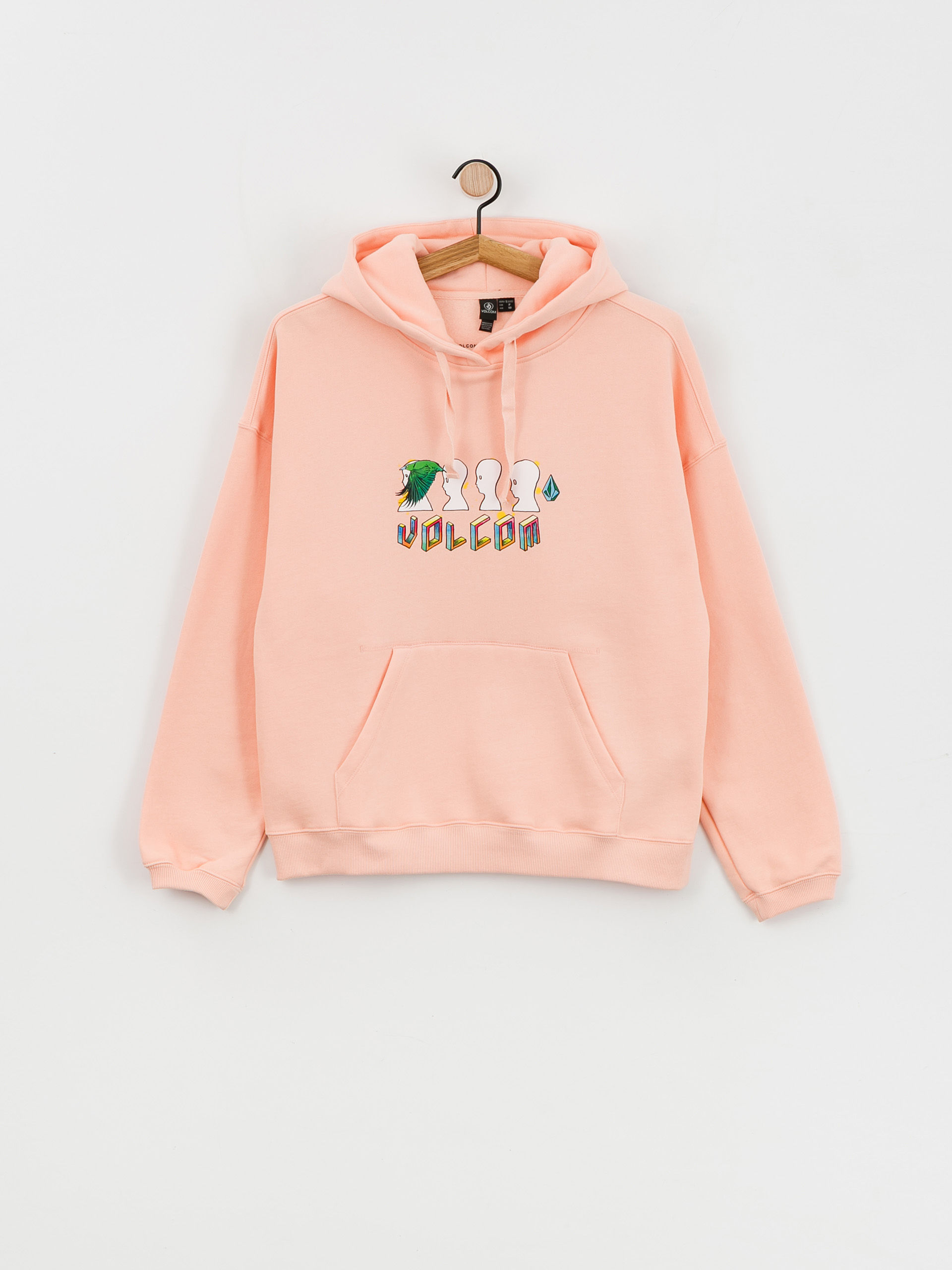 Volcom Fa Ed Merlin Murray HD Kapucnis pulóver Wmn (melon)