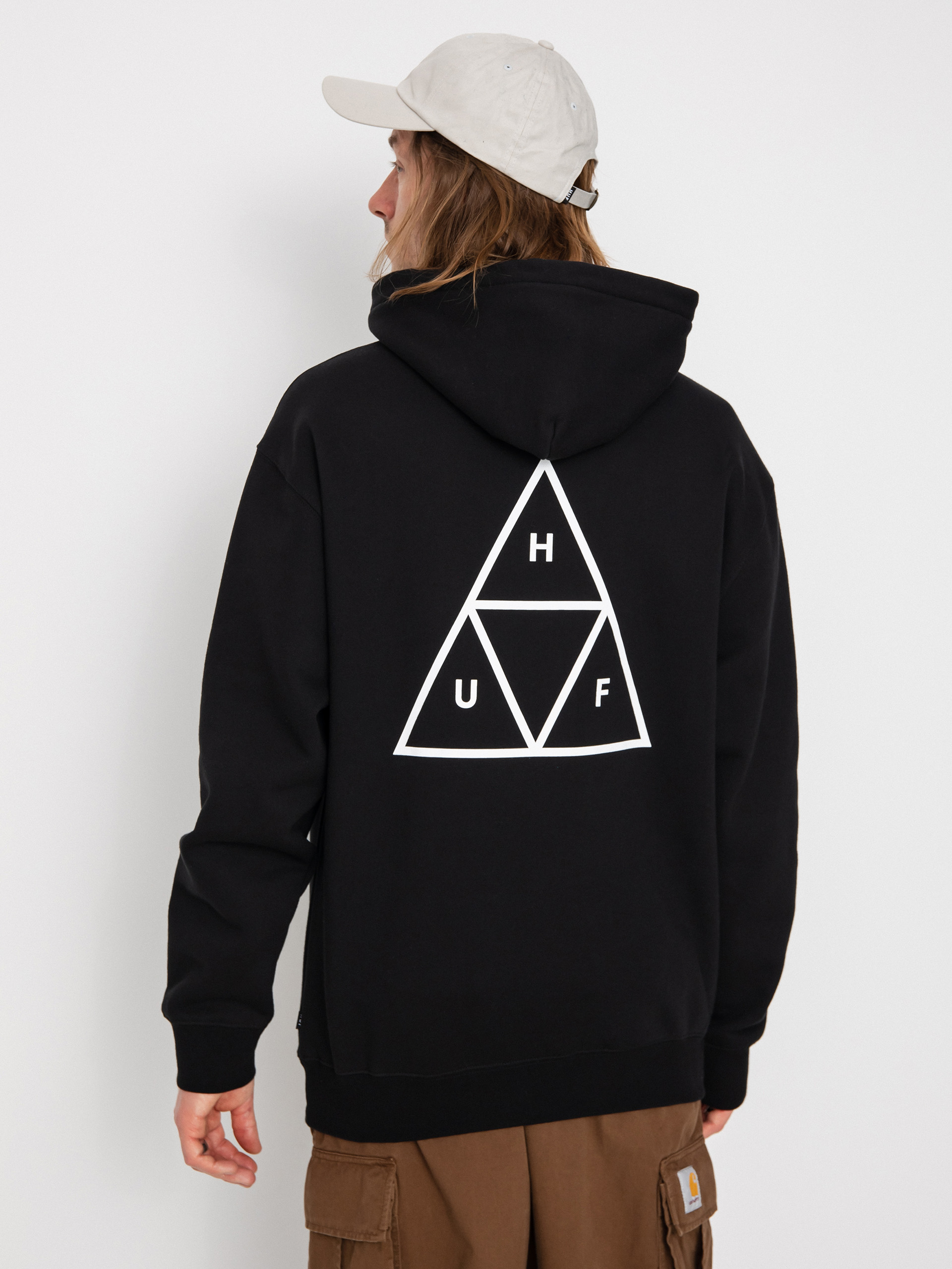 HUF Triple Triangle HD Kapucnis pulóver (black)