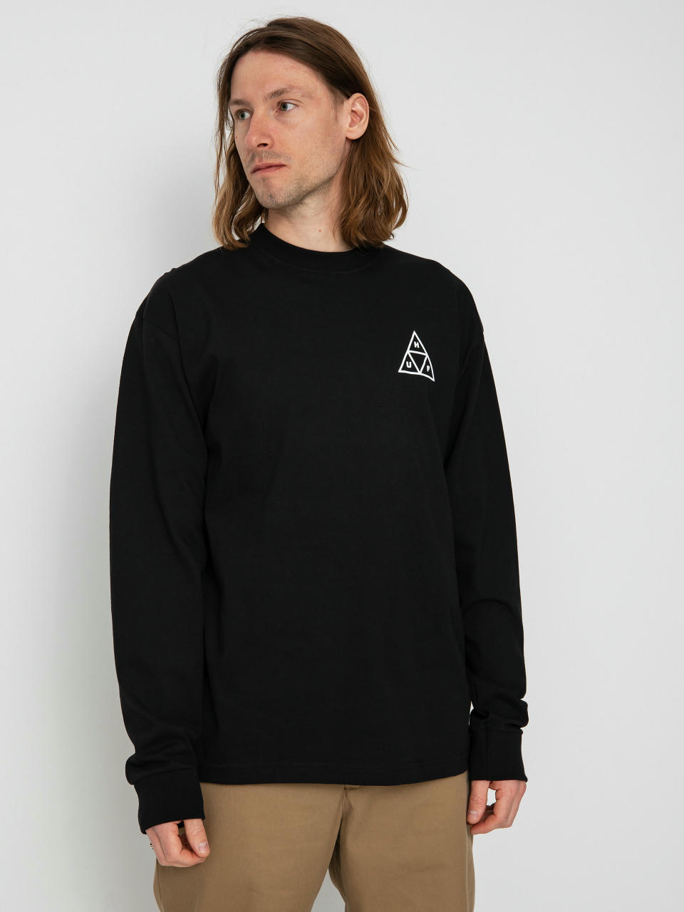 HUF Triple Triangle Hosszú ujjú felső (black)